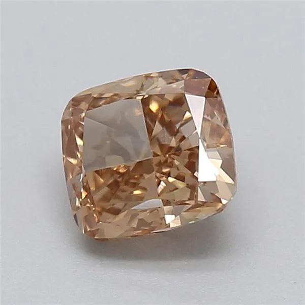 0.52ct Cushion modified Lab Grown Diamond (Colour Fancy Brown, Clarity VVS2, IGI Certified)