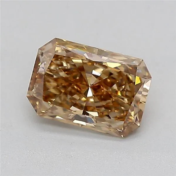 1.00ct Radiant Lab Grown Diamond (Colour Fancy Brown, Clarity VS2, IGI Certified)