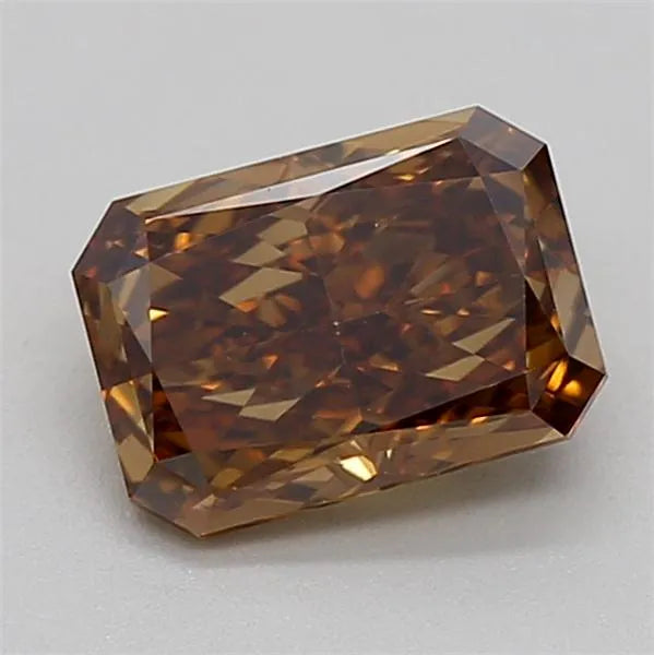 1.00ct Radiant Lab Grown Diamond (Colour Fancy Brown, Clarity VVS2, IGI Certified)