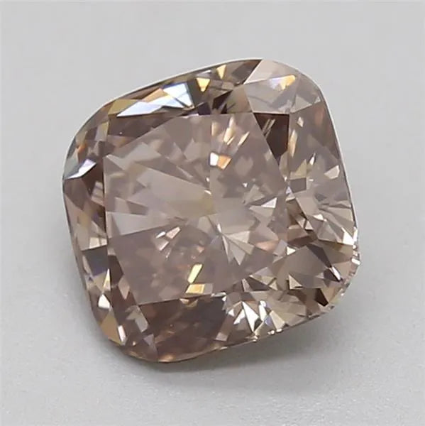 1.04ct Cushion modified Lab Grown Diamond (Colour Fancy Pinkish Brown, Clarity VS2, IGI Certified)