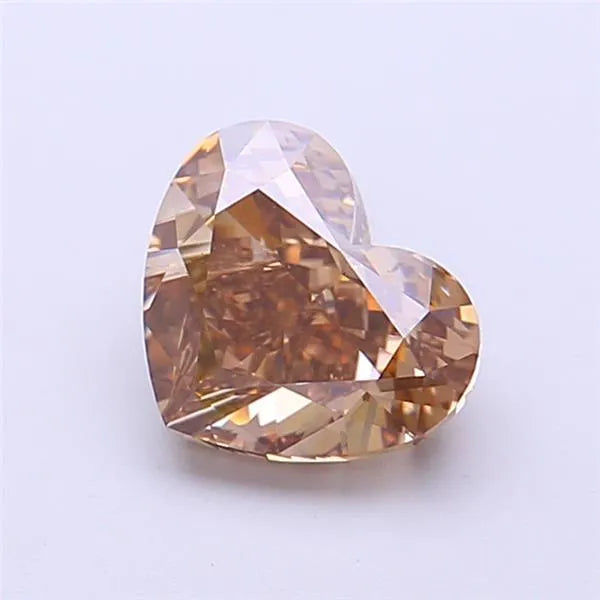 1.69ct Heart Lab Grown Diamond (Colour Fancy Brown, Clarity VS1, IGI Certified)