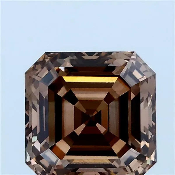 2.02ct Asscher Lab Grown Diamond (Colour Fancy Brown, Clarity VS1, IGI Certified)