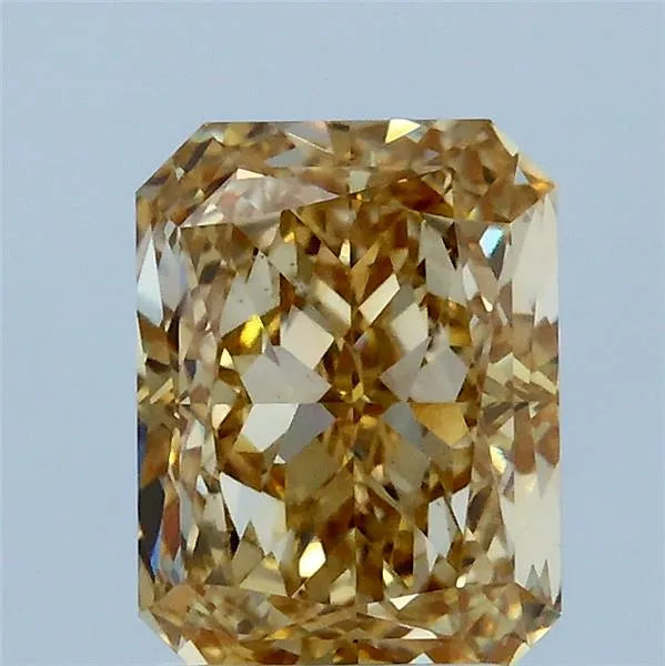 2.13ct Radiant Lab Grown Diamond (Colour Fancy Brownish Yellow, Clarity VS1, IGI Certified)