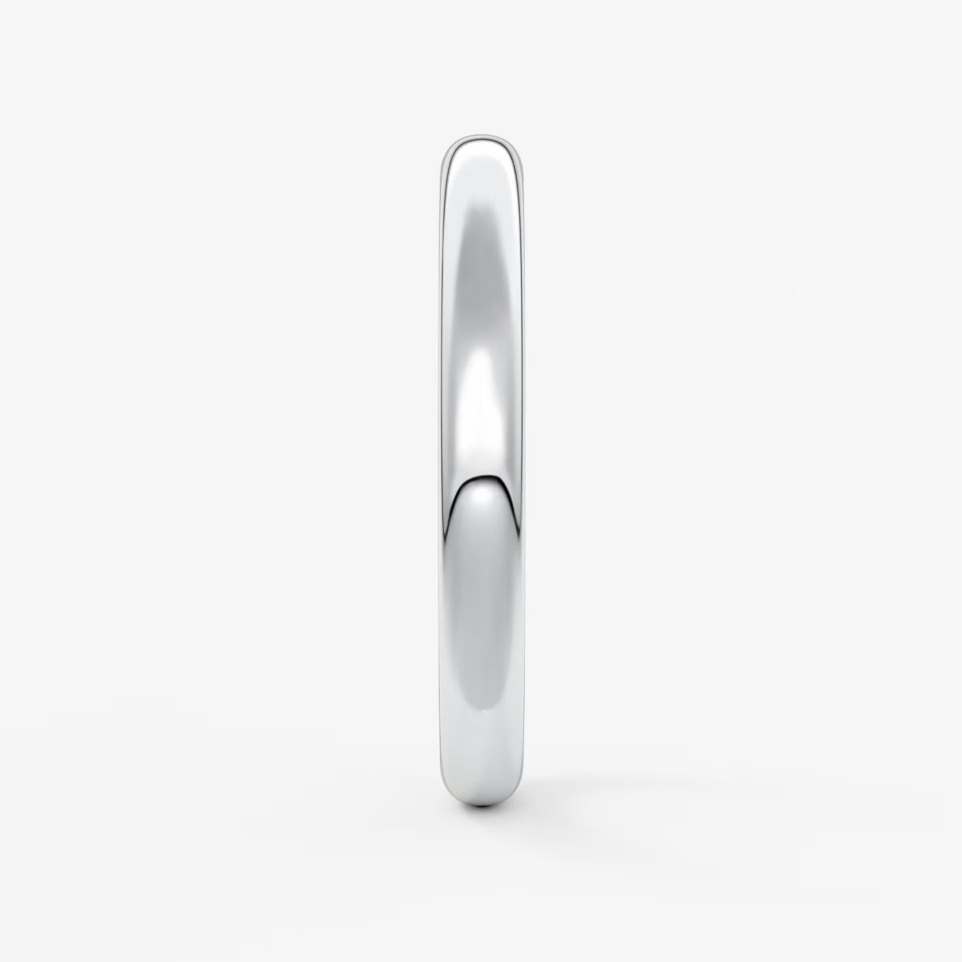 Alden round comfort-fit wedding band