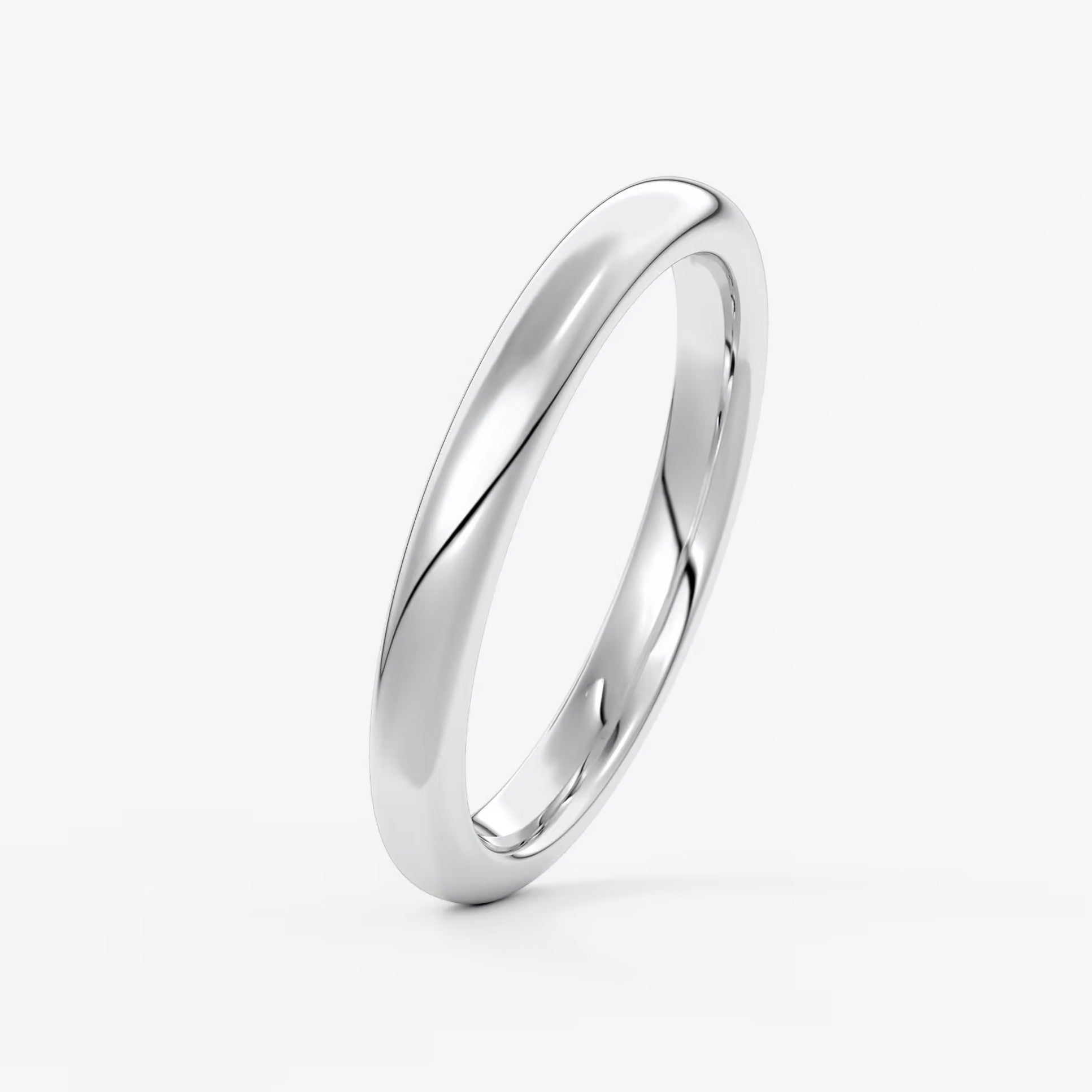 Alden round comfort-fit wedding band