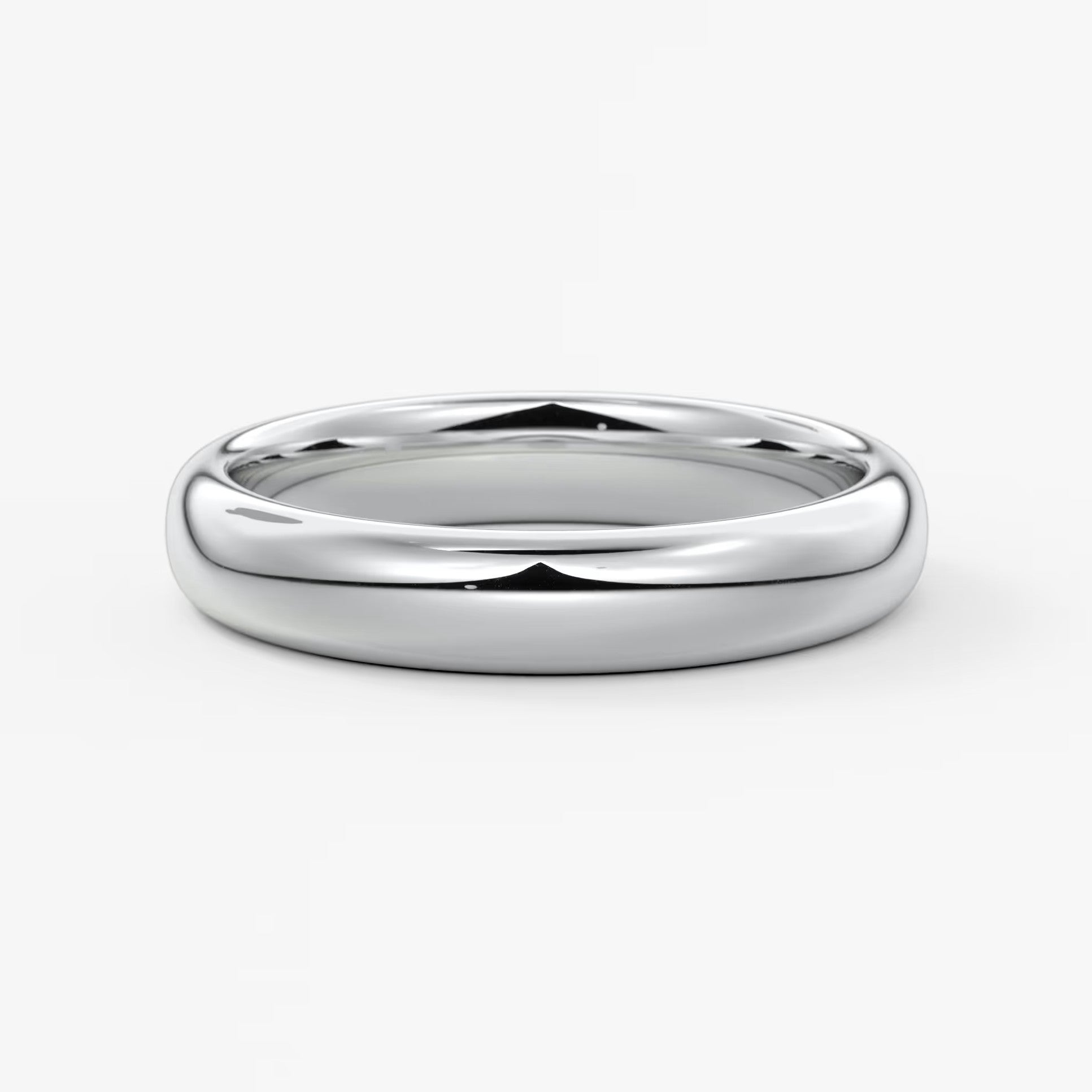 Alden round comfort-fit wedding band