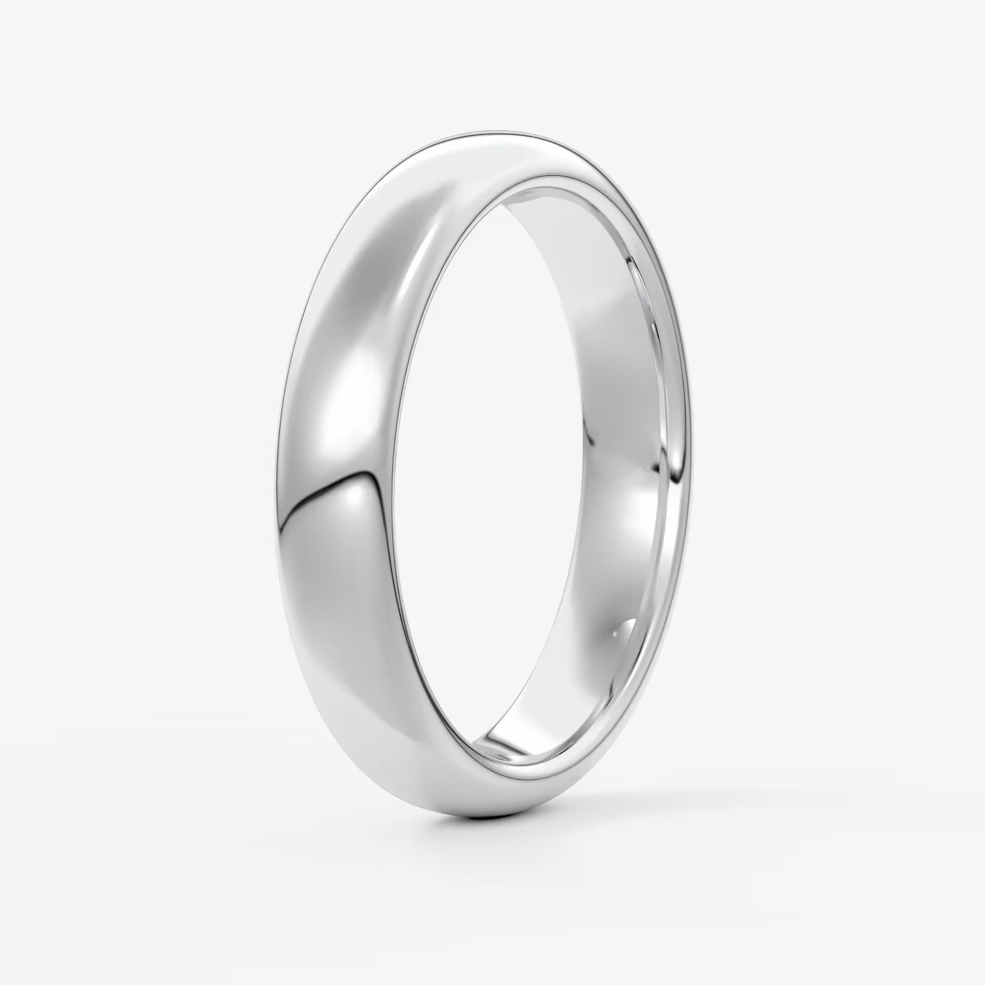 Alden round comfort-fit wedding band