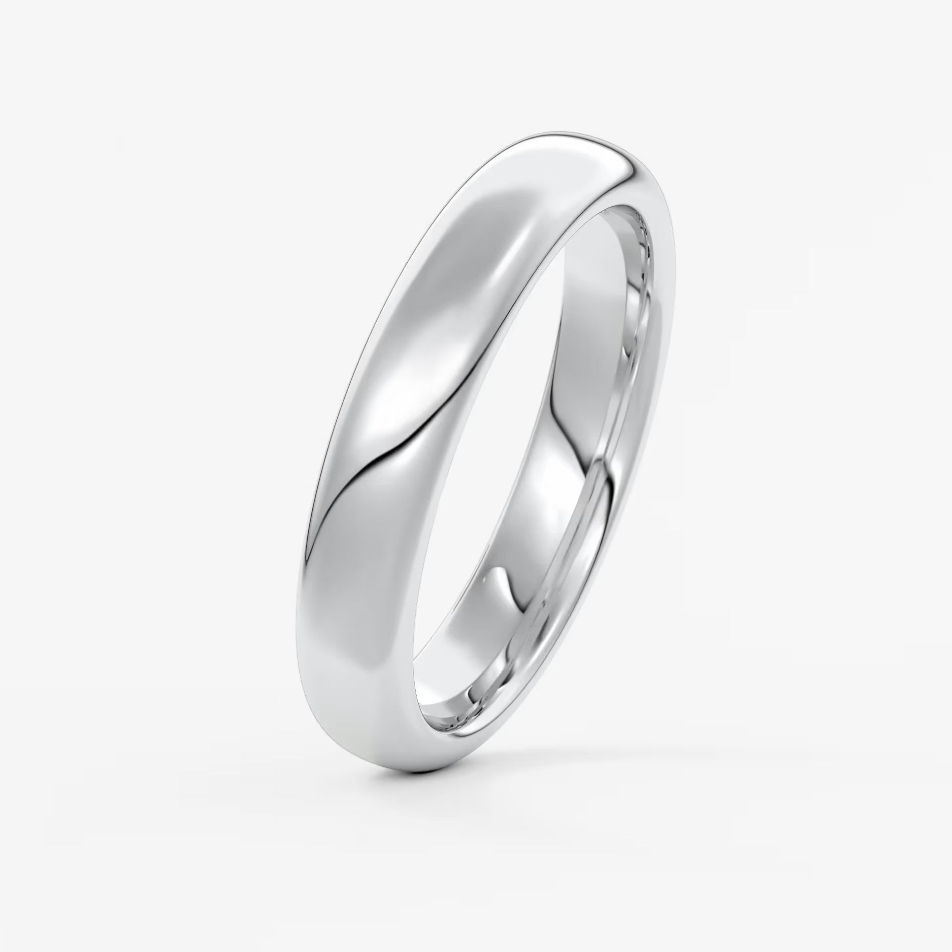 Alden round comfort-fit wedding band