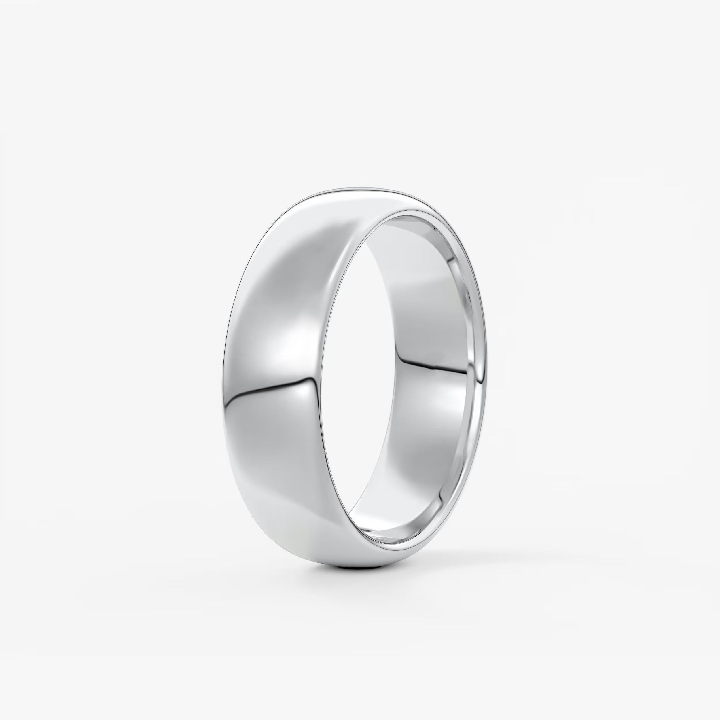 Alden round comfort-fit wedding band