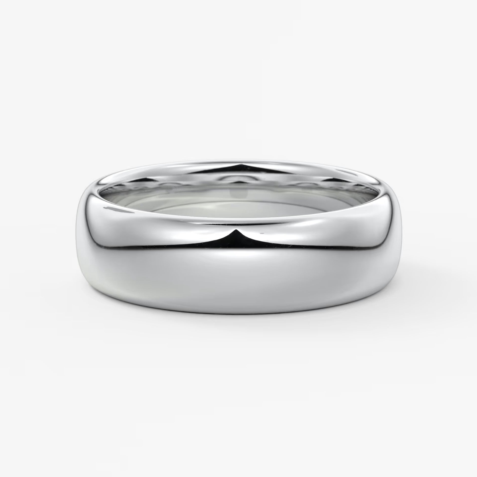 Alden round comfort-fit wedding band