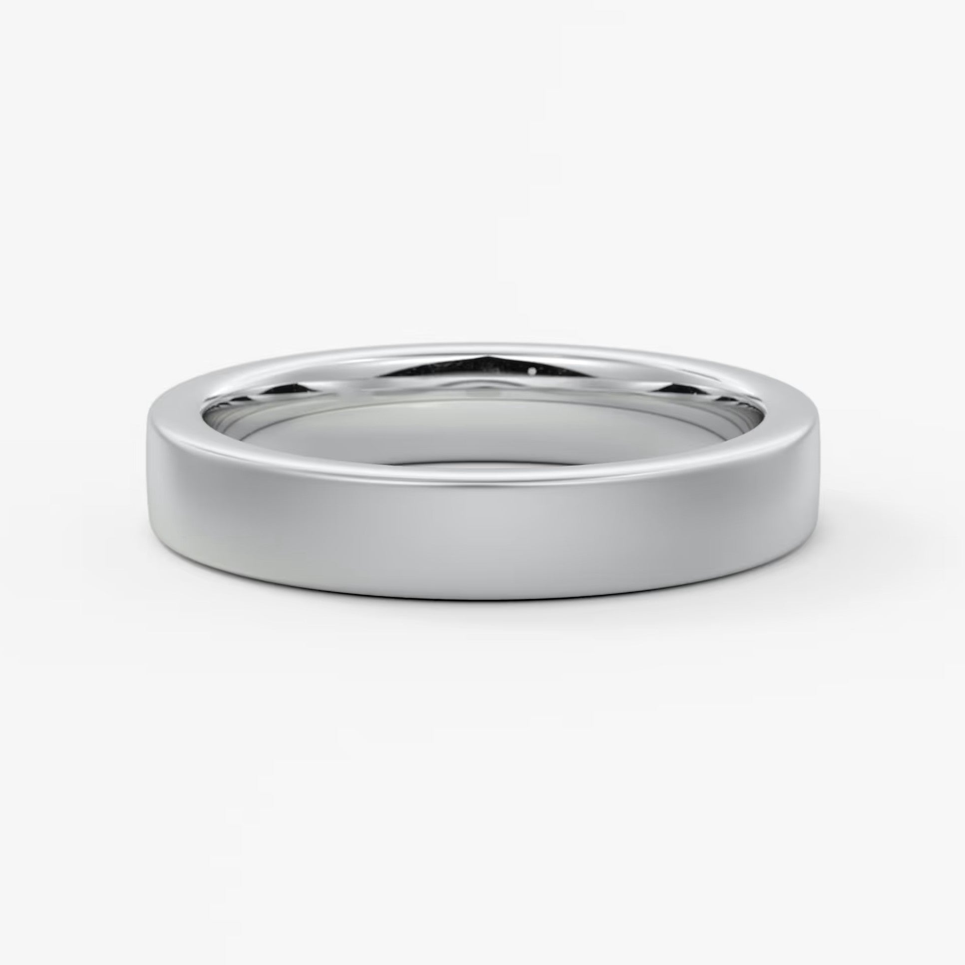 Atlas square matte comfort-fit wedding band