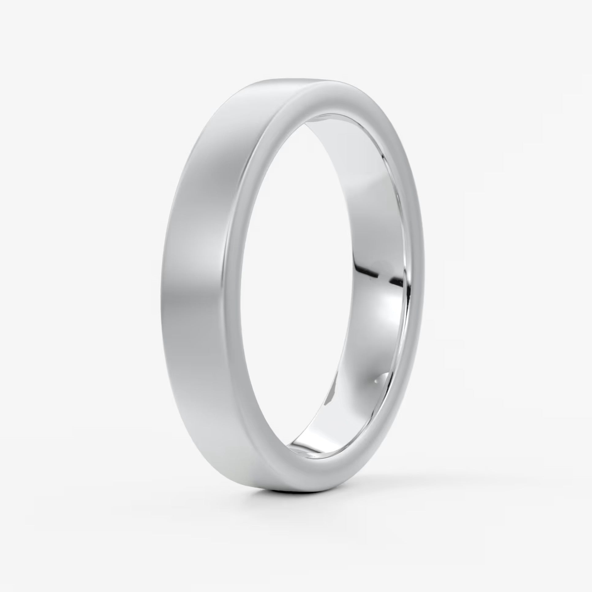Atlas square matte comfort-fit wedding band