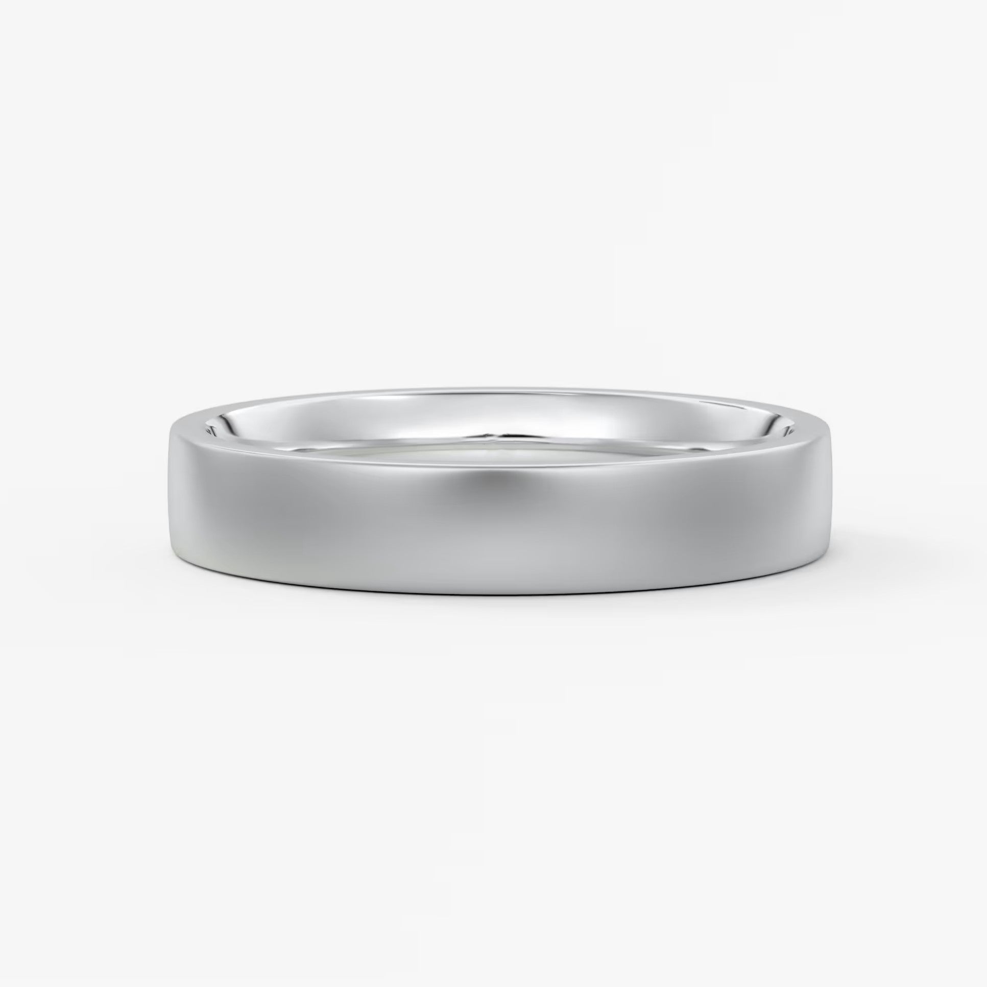 Atlas square matte comfort-fit wedding band