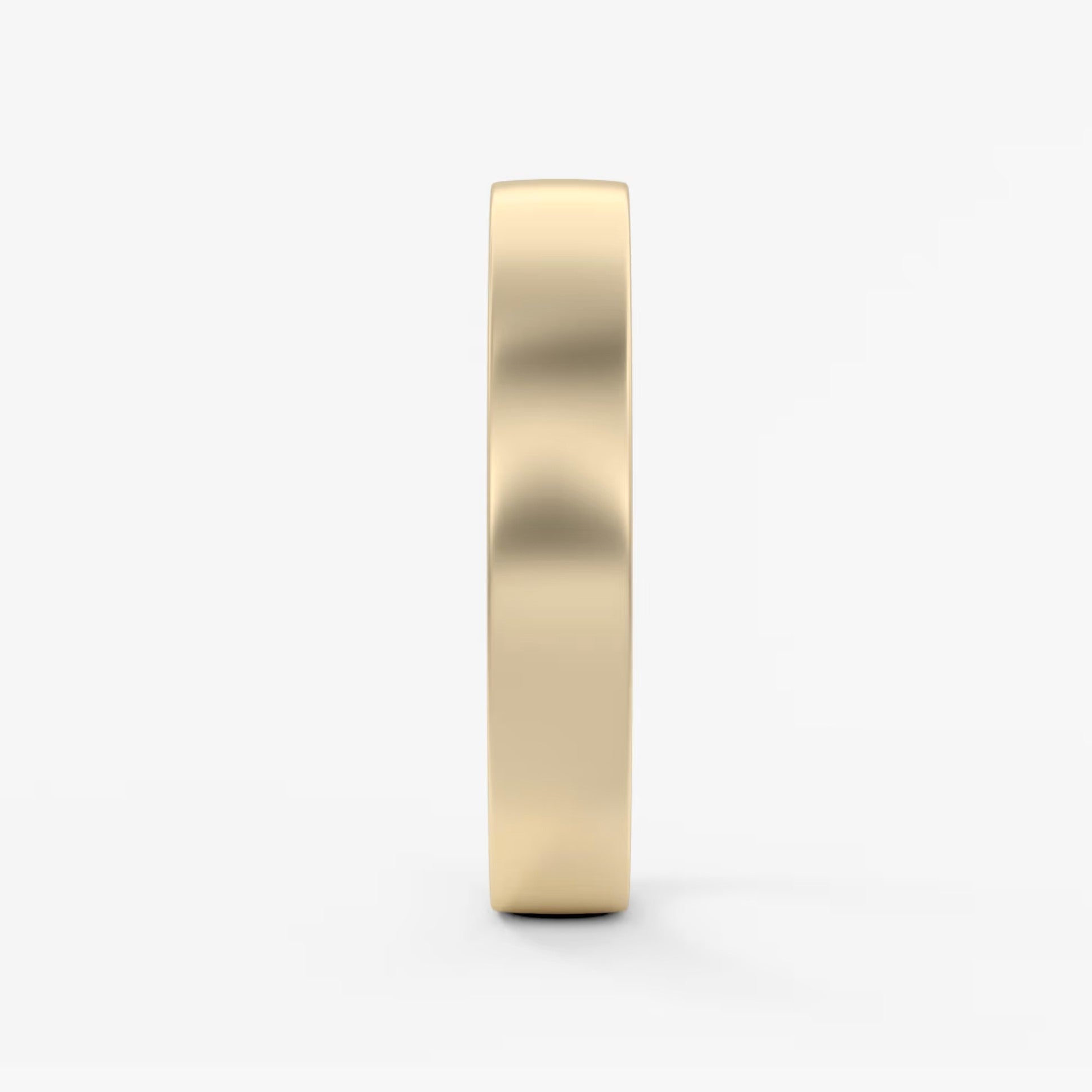 Atlas square matte comfort-fit wedding band