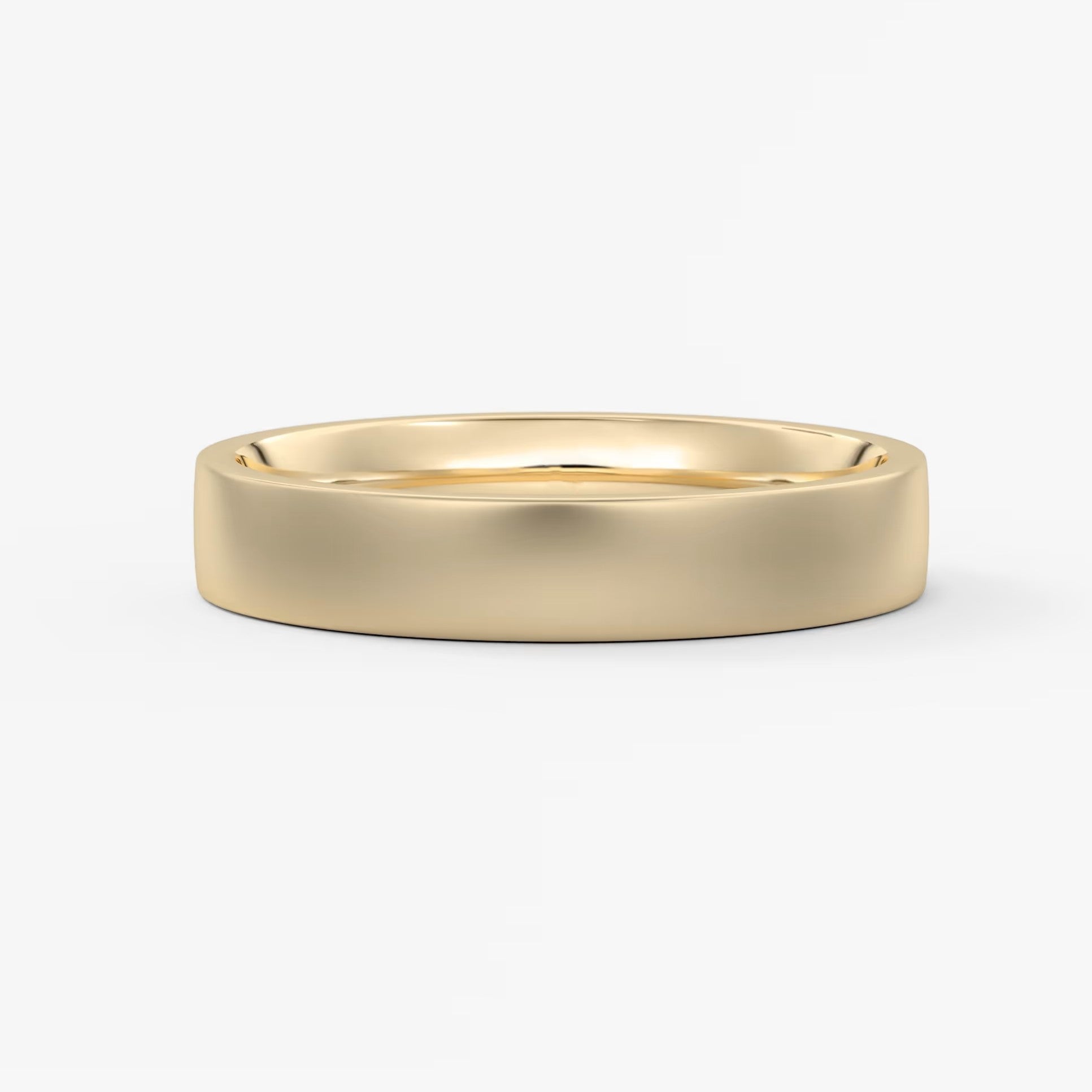 Atlas square matte comfort-fit wedding band