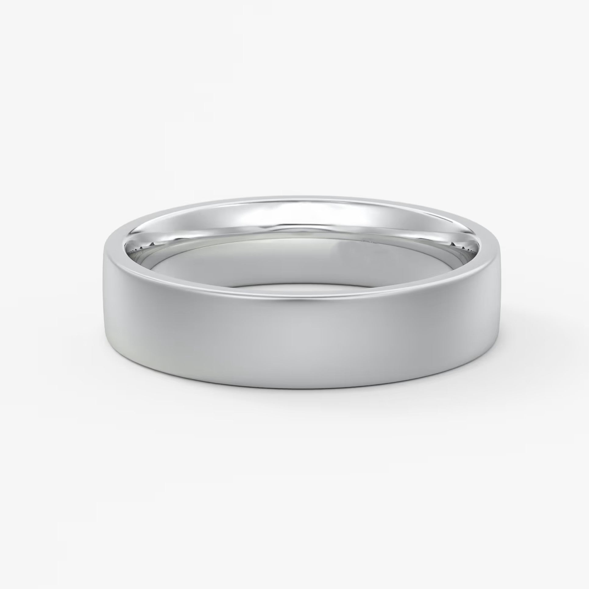 Atlas square matte comfort-fit wedding band