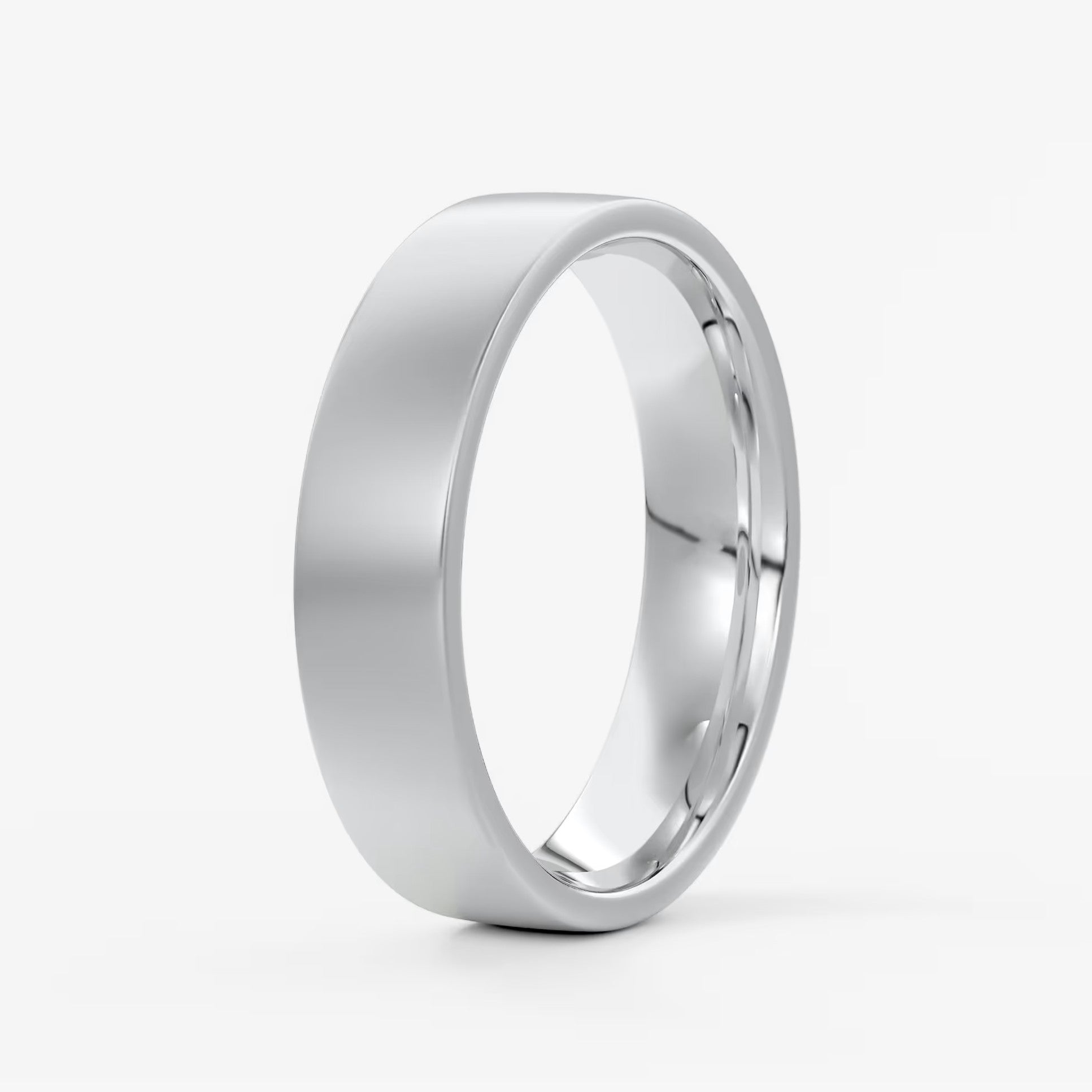 Atlas square matte comfort-fit wedding band