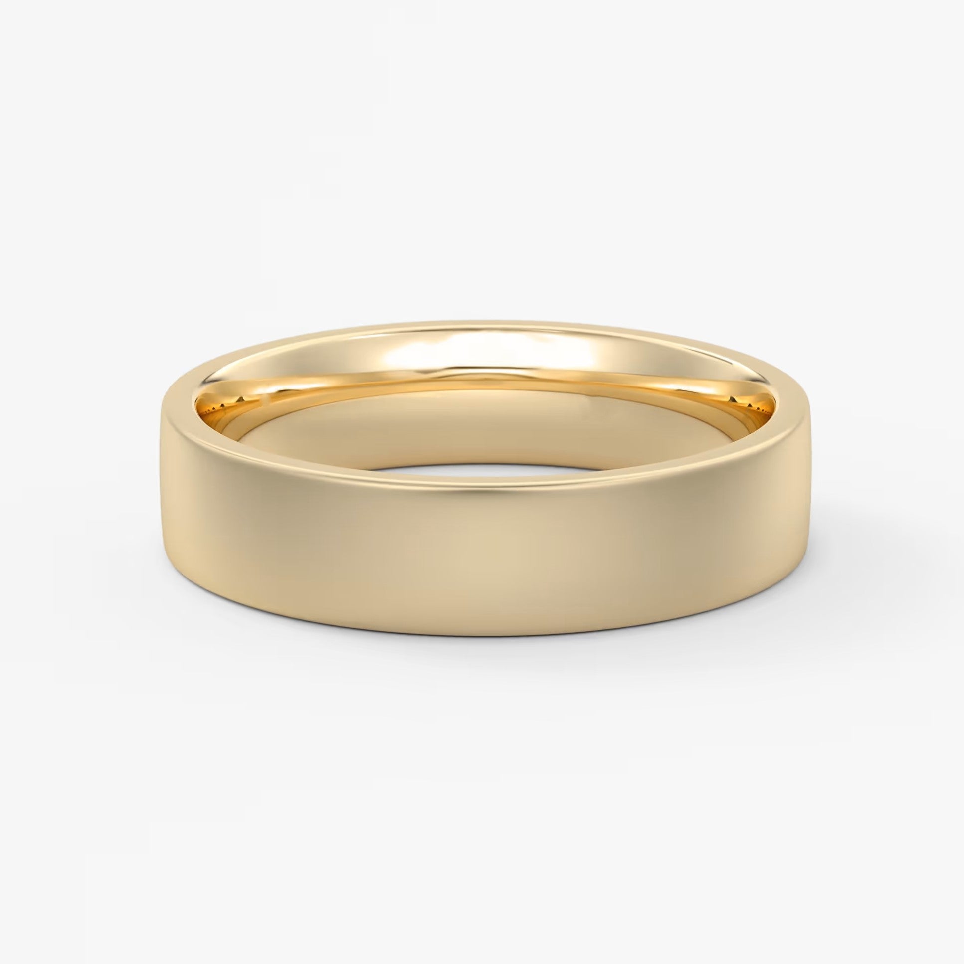 Atlas square matte comfort-fit wedding band