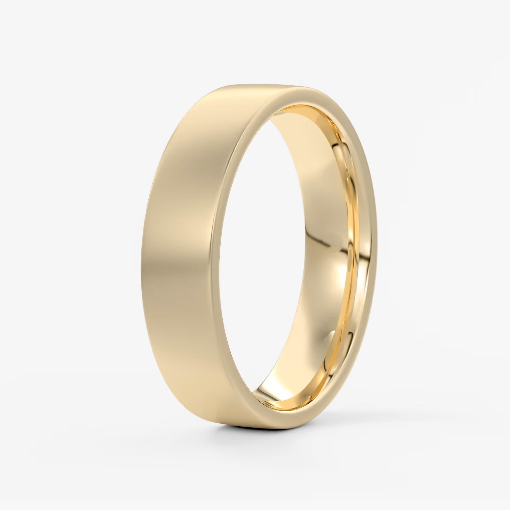 Atlas square matte comfort-fit wedding band