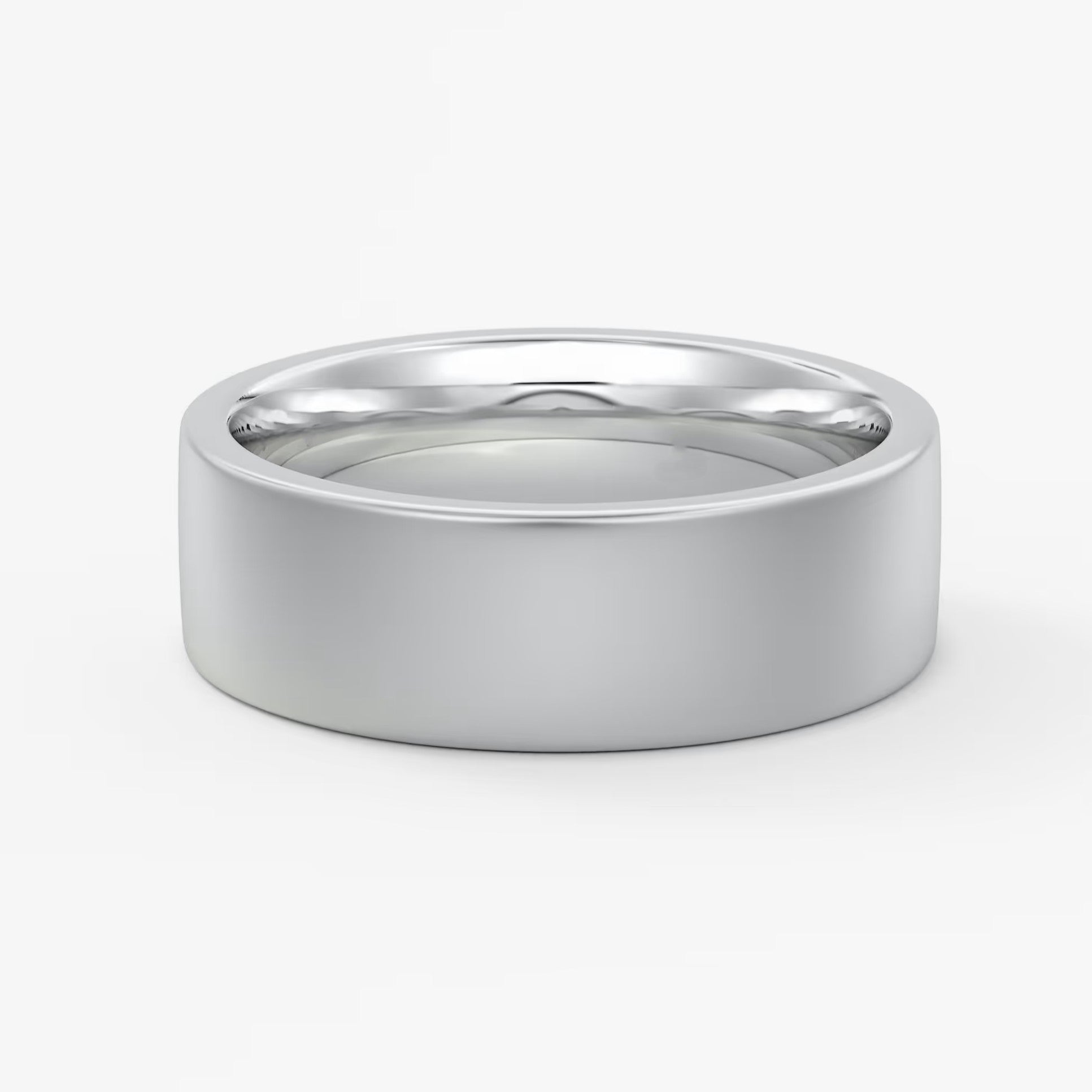 Atlas square matte comfort-fit wedding band