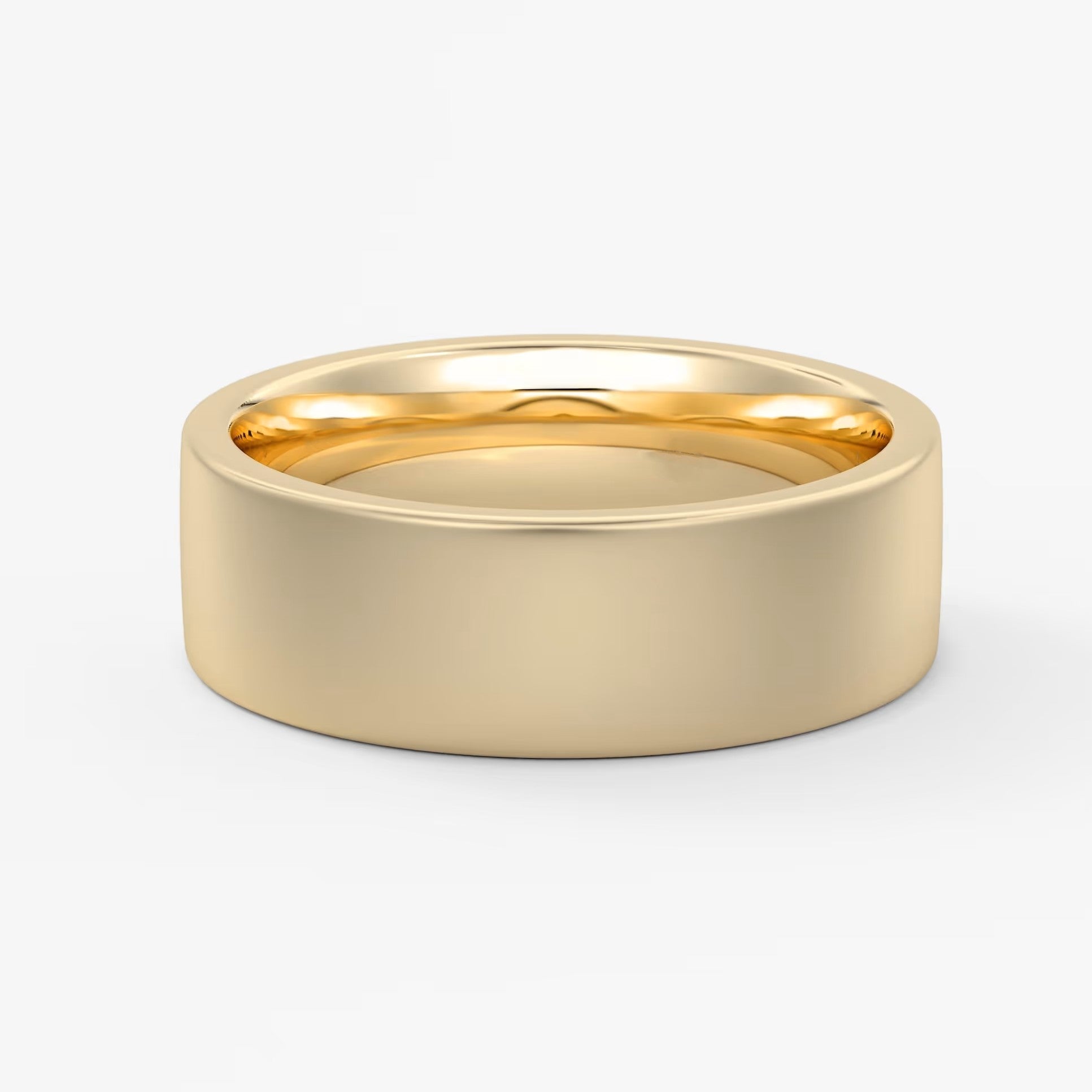 Atlas square matte comfort-fit wedding band