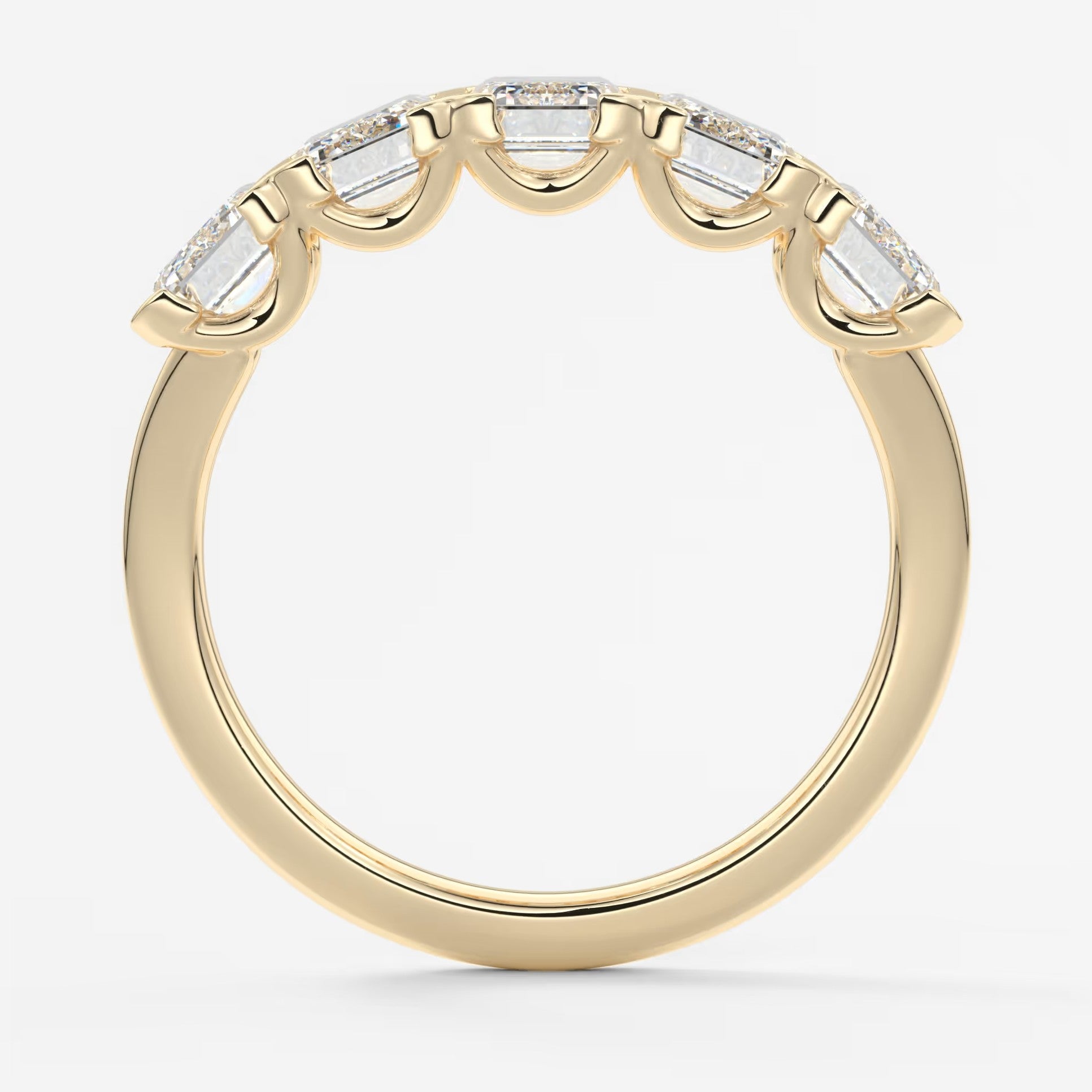 Avenor emerald five-stone engagement ring