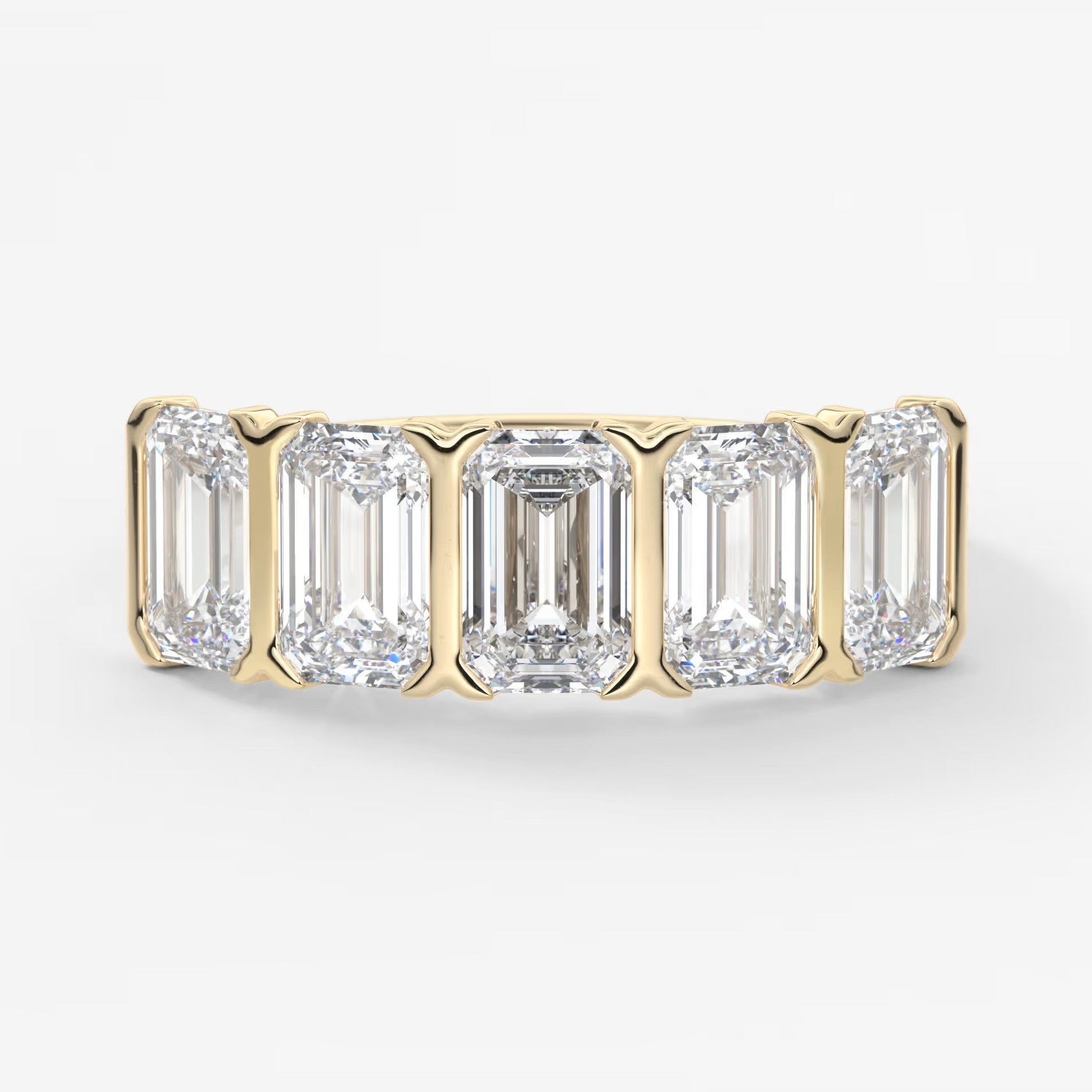 Avenor emerald five-stone engagement ring