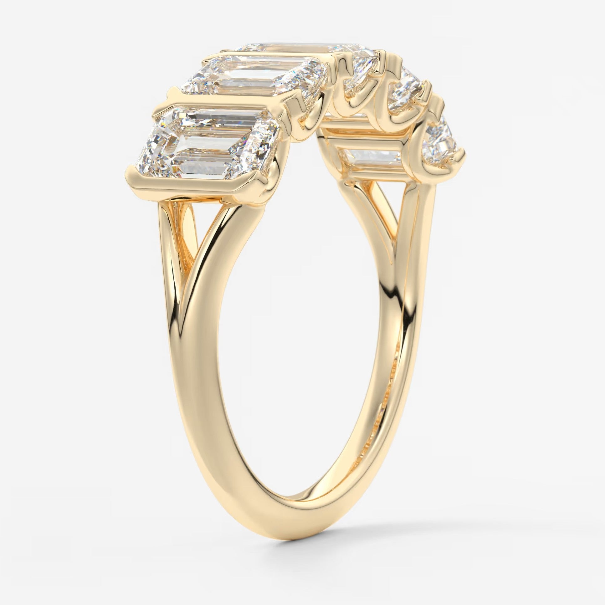 Avenor emerald five-stone engagement ring