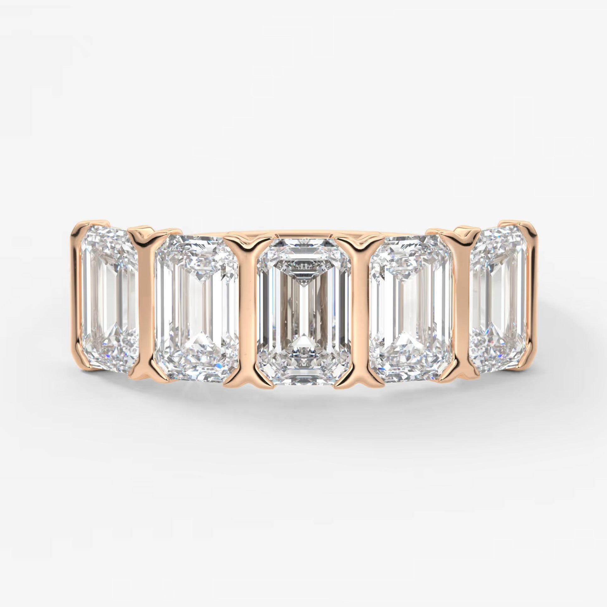Avenor emerald five-stone engagement ring