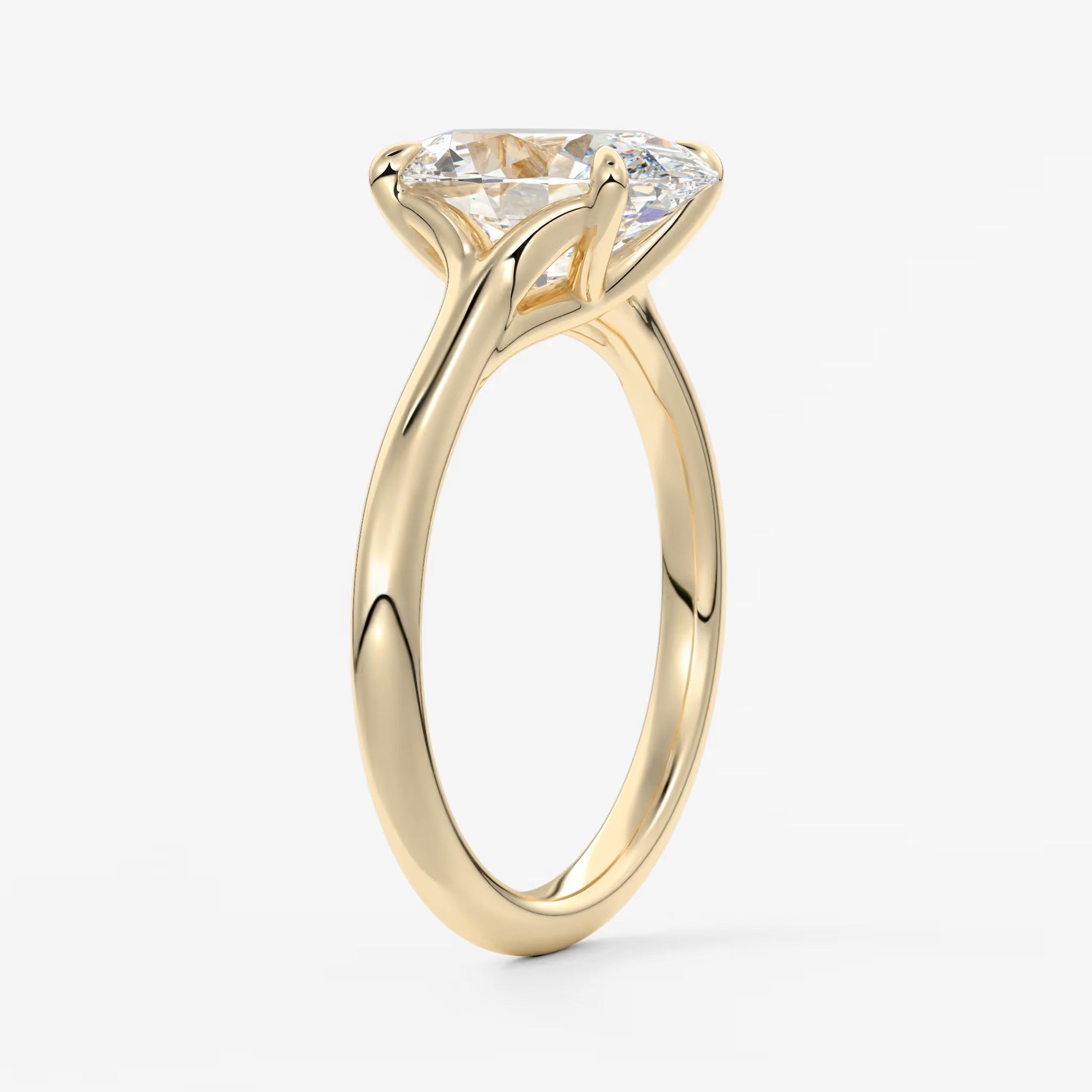 Cassia – oval solitaire engagement ring