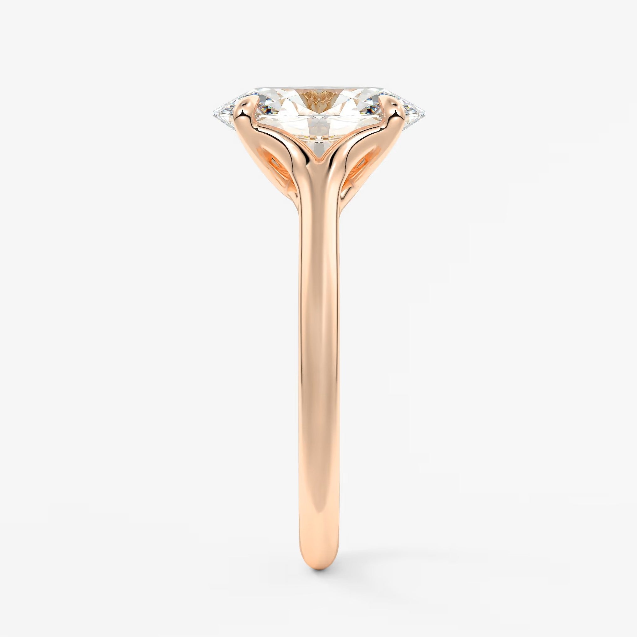 Cassia – oval solitaire engagement ring