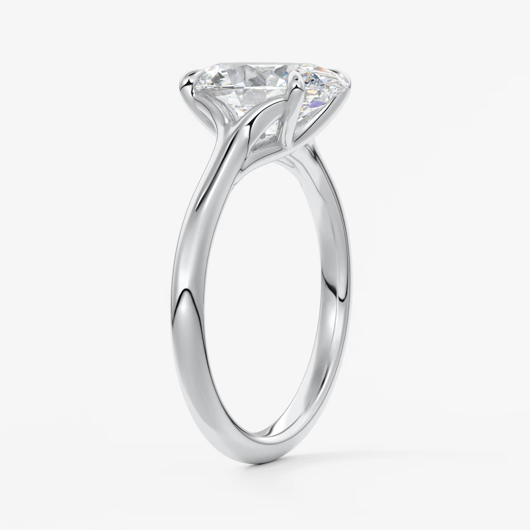 Cassia – oval solitaire engagement ring