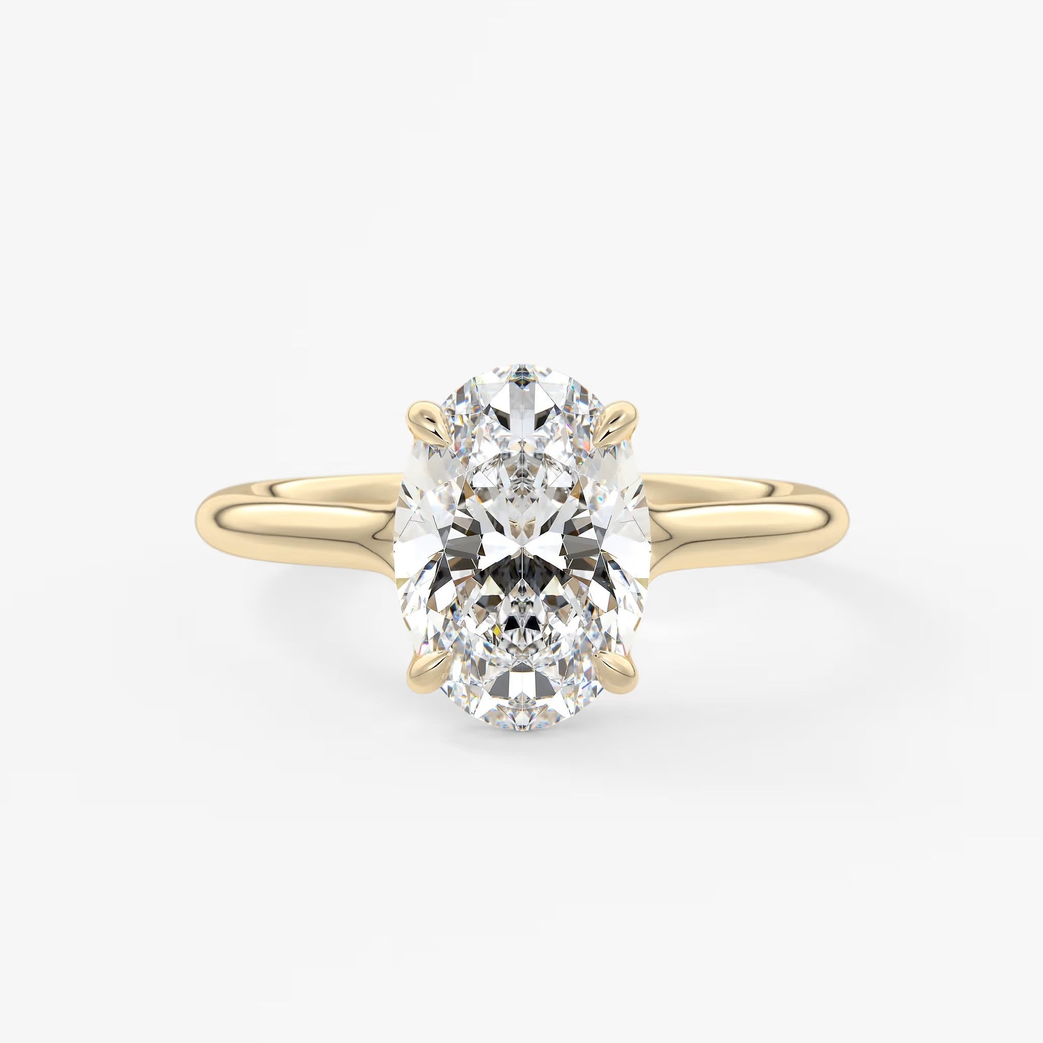 Cassia – oval solitaire engagement ring