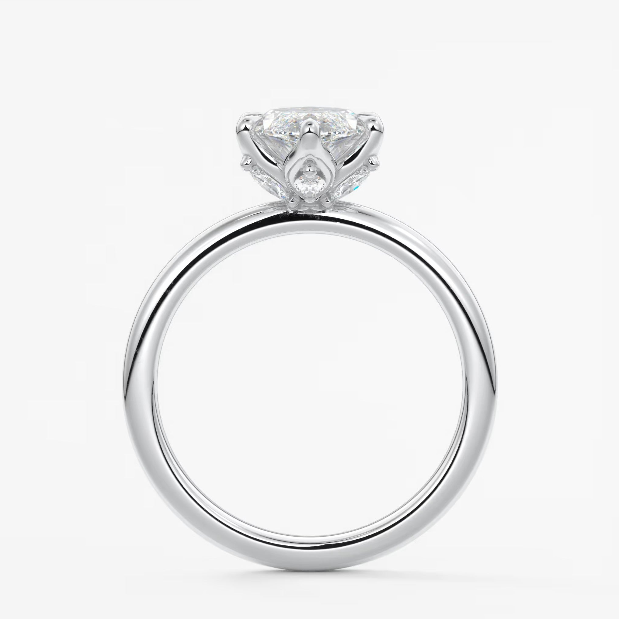 Celestia deluxe – two-tone marquise engagement ring