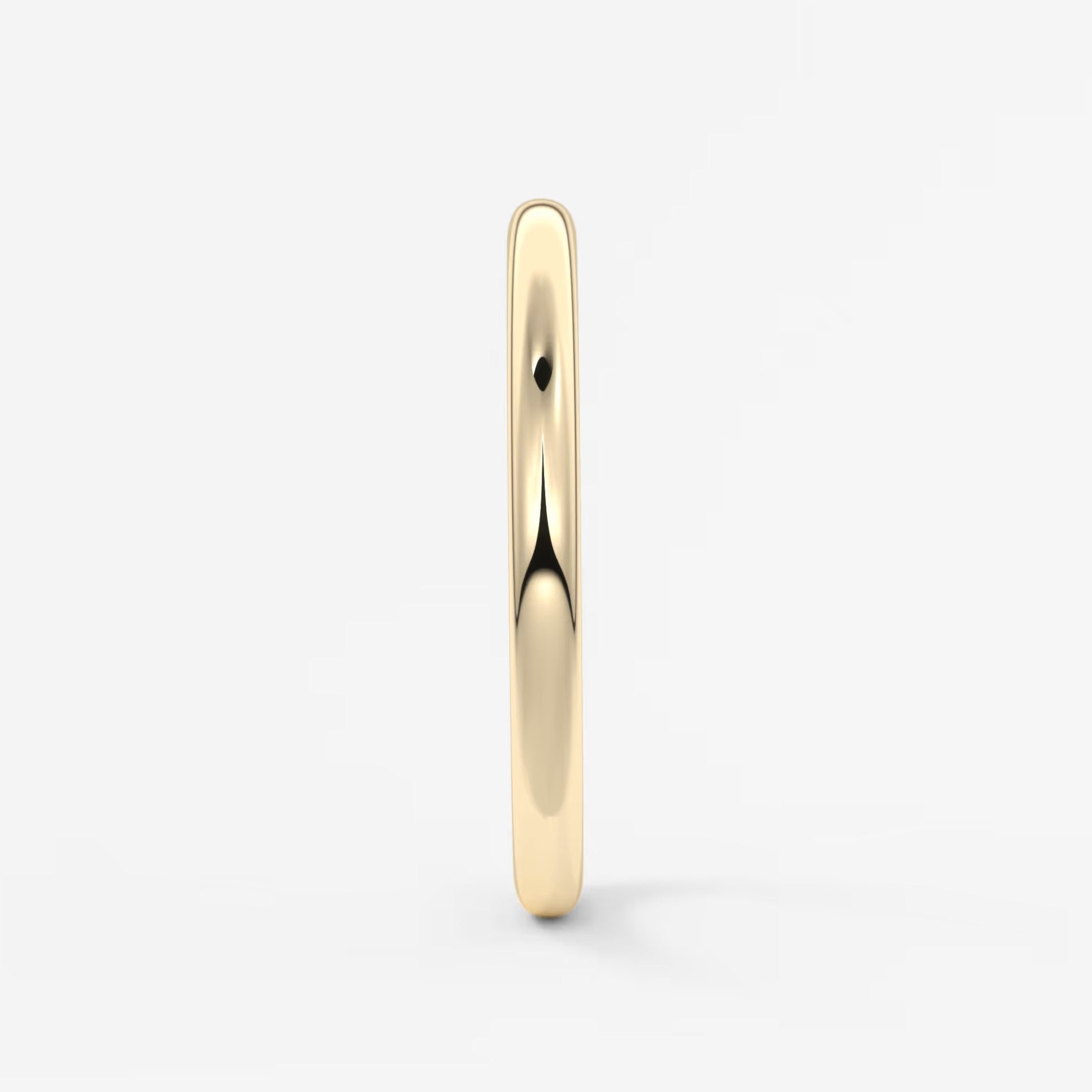 Classic round comfort-fit wedding band