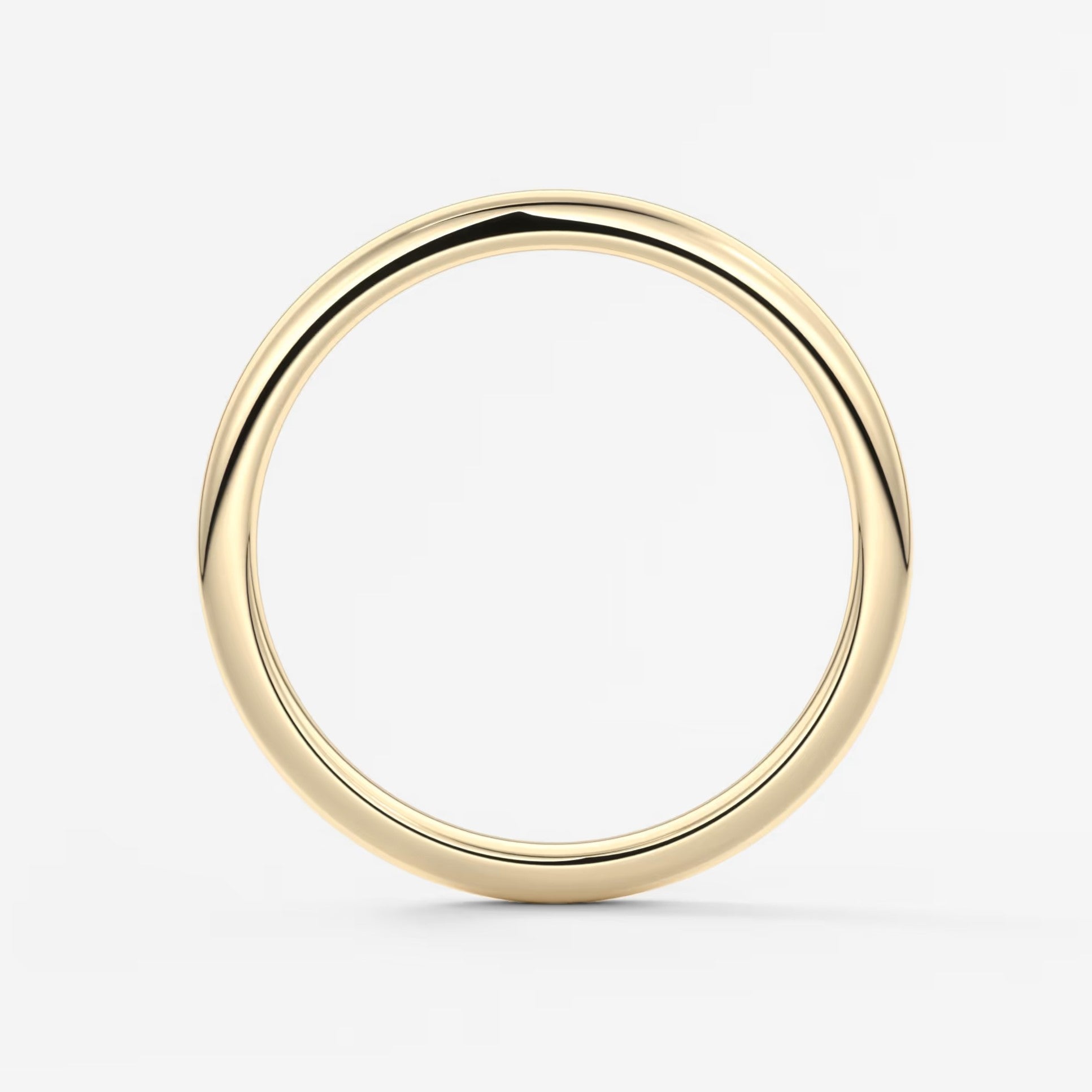 Classic round comfort-fit wedding band