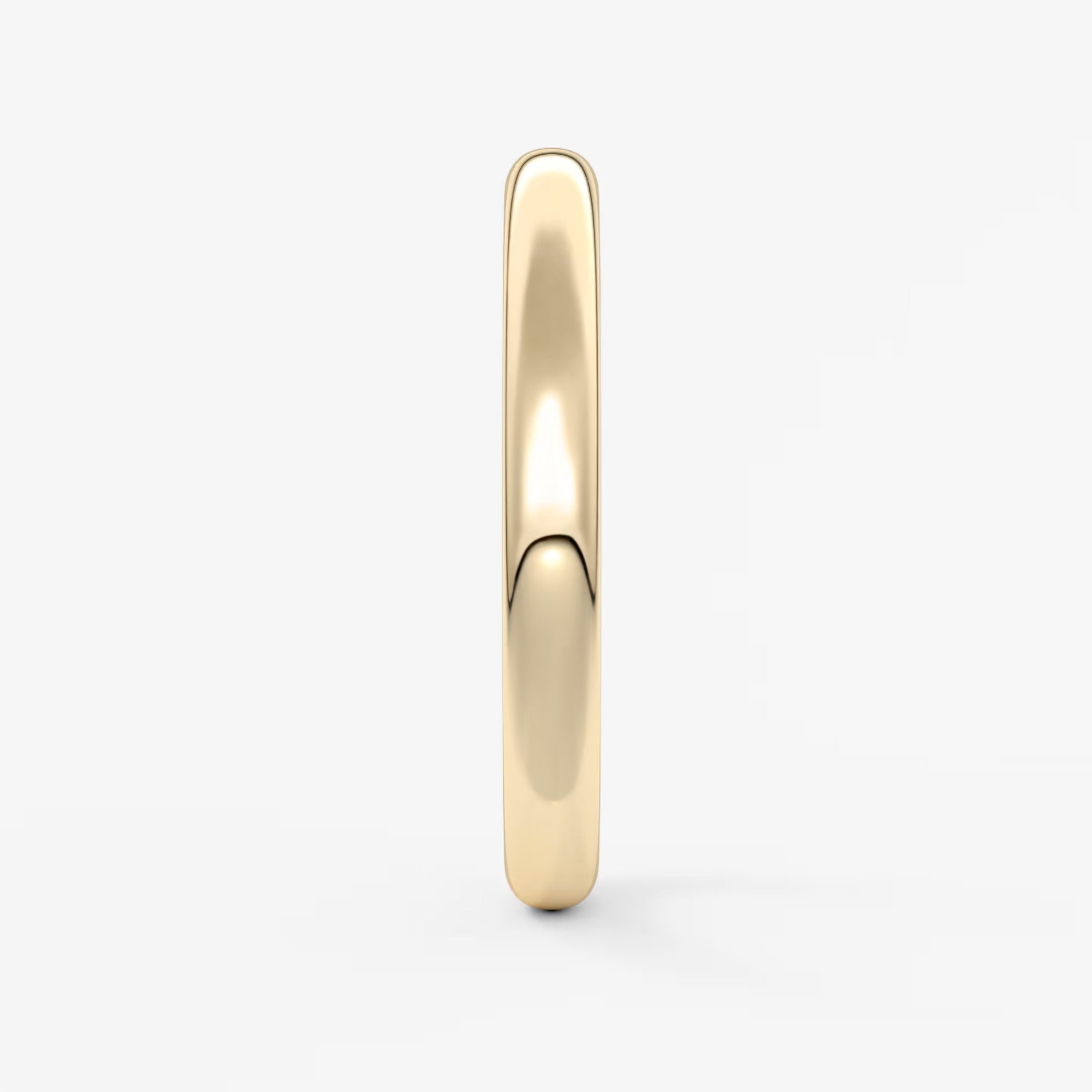 Classic round comfort-fit wedding band