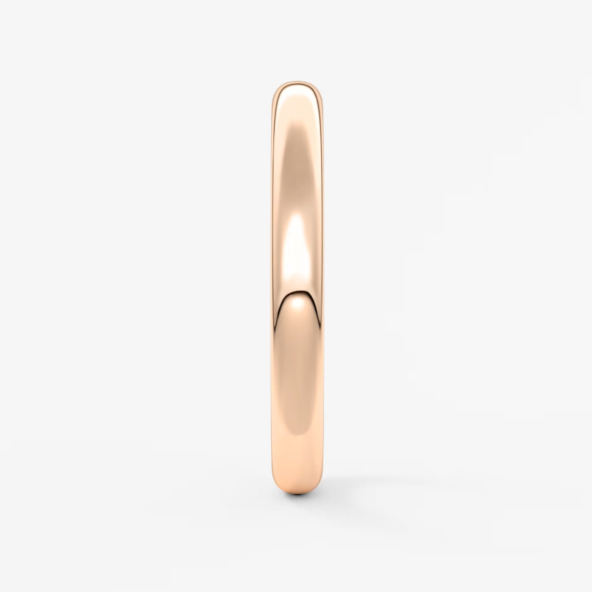 Classic round comfort-fit wedding band