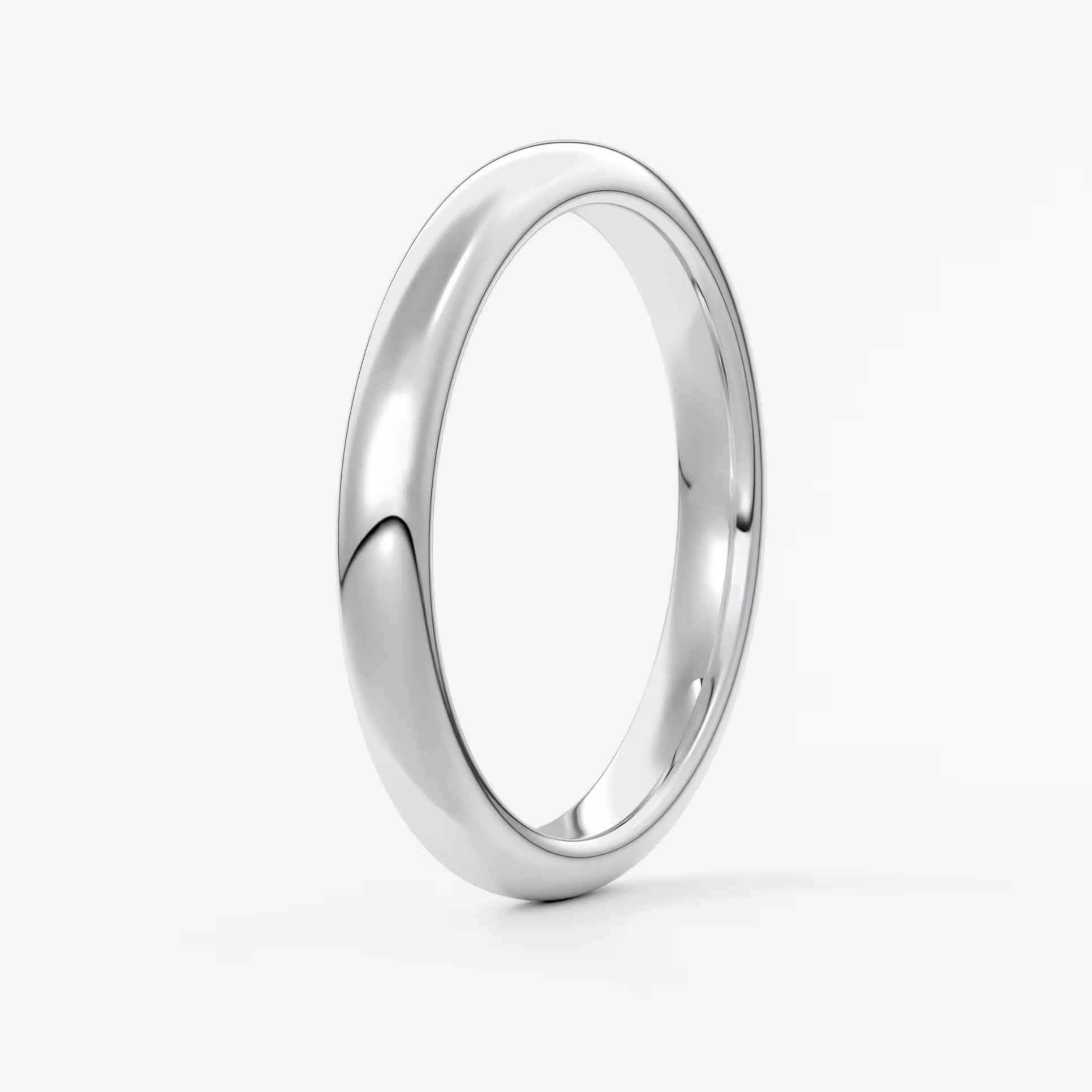 Classic round comfort-fit wedding band