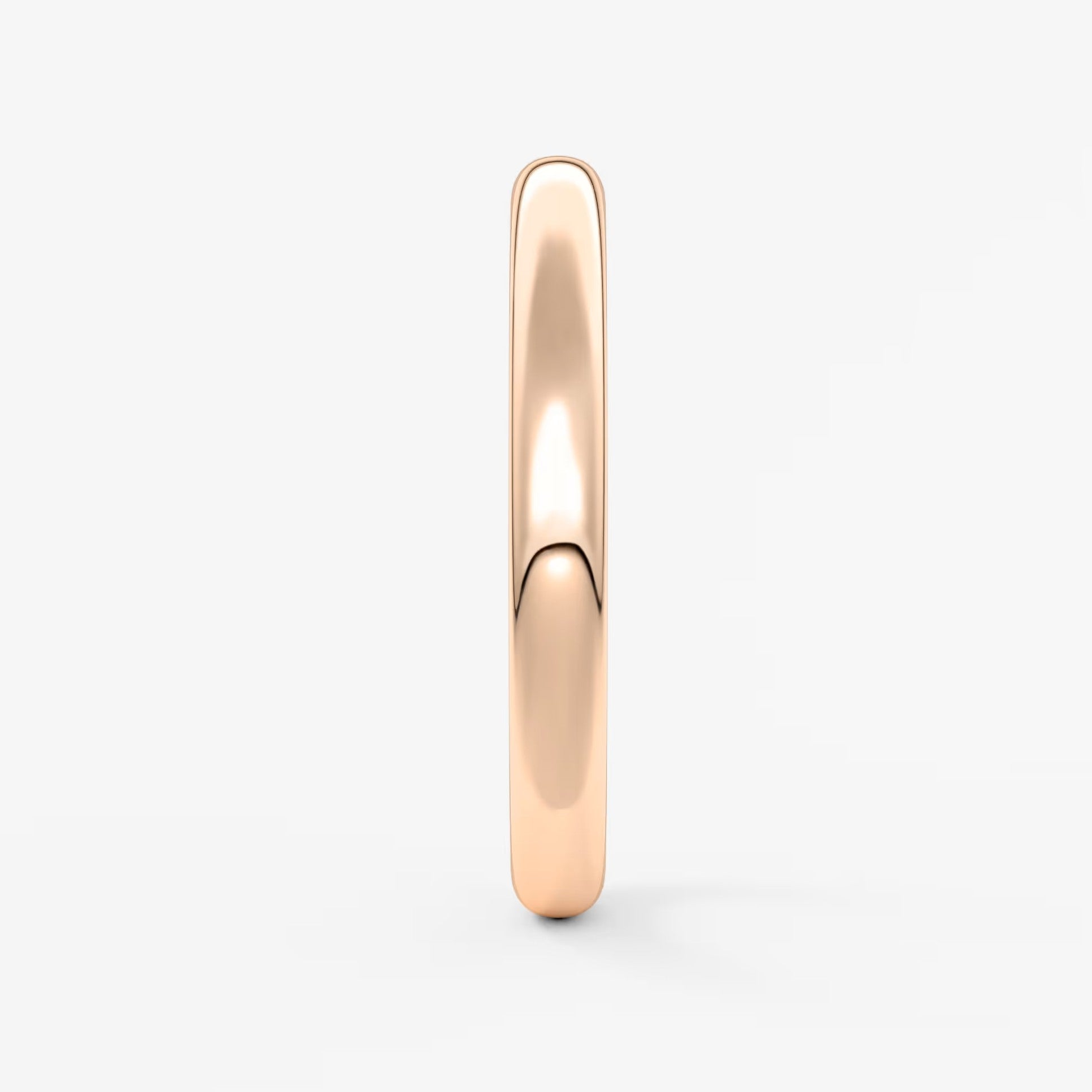 Classic round comfort-fit wedding band