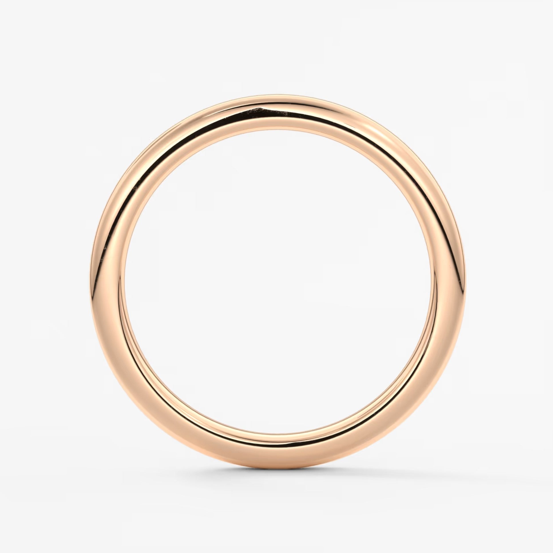 Classic round comfort-fit wedding band