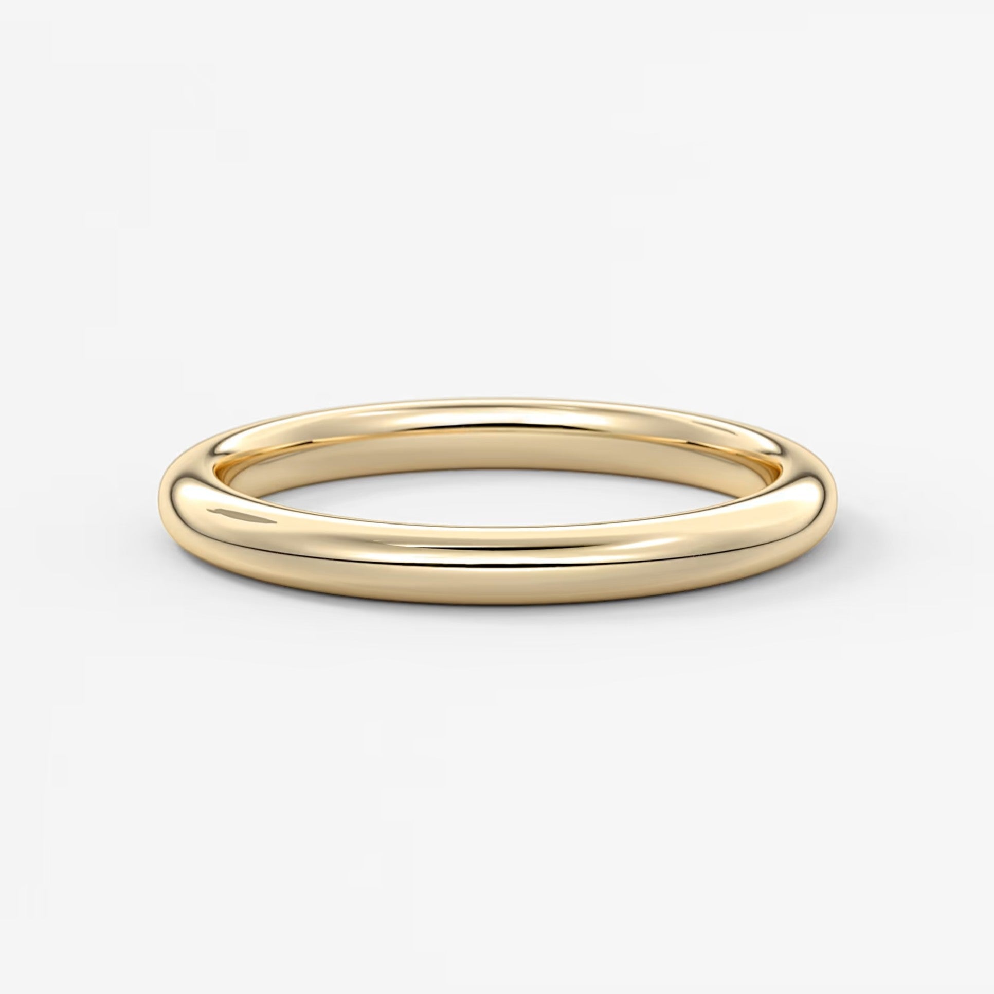 Classic round comfort-fit wedding band