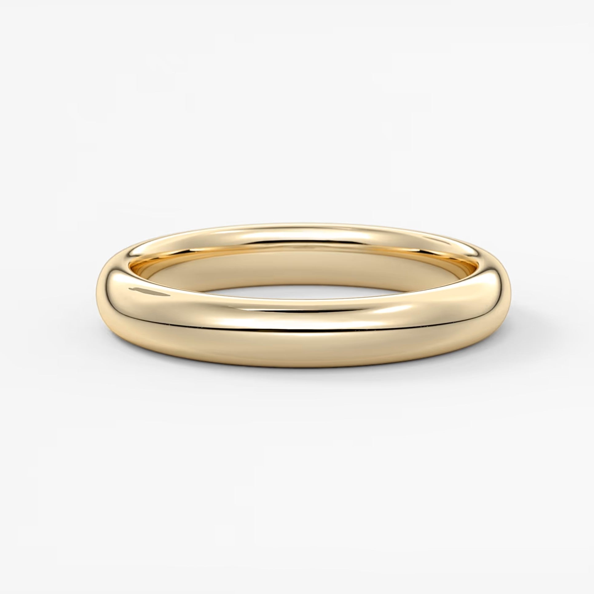Classic round comfort-fit wedding band
