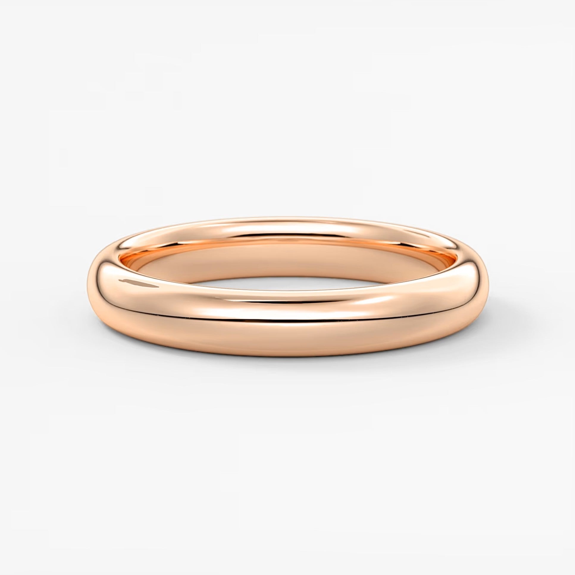 Classic round comfort-fit wedding band