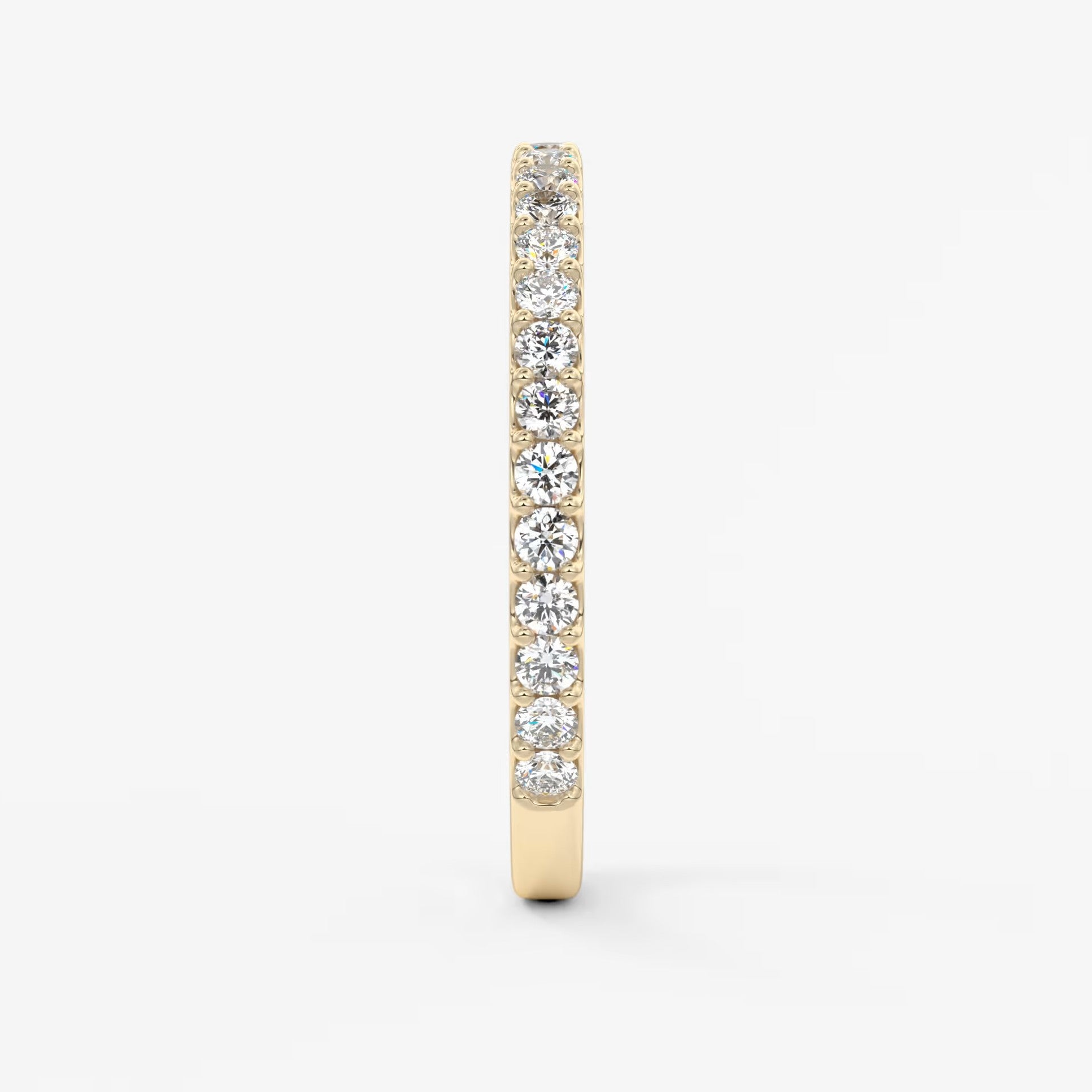 Elise classic three-quarter eternity wedding band