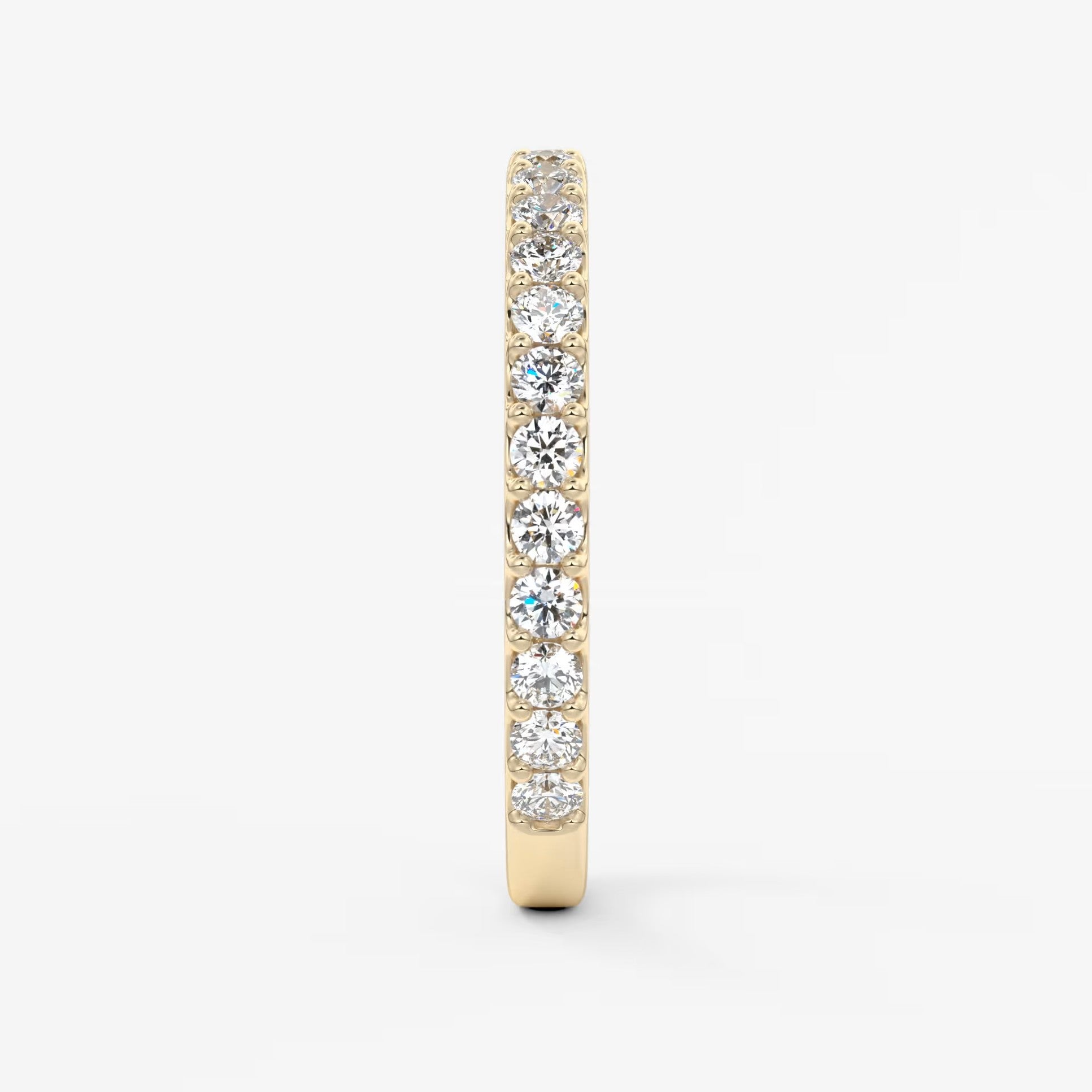 Elise classic three-quarter eternity wedding band