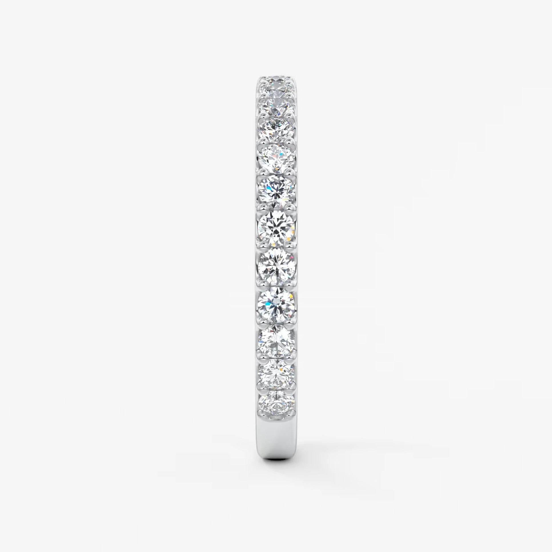 Elise classic three-quarter eternity wedding band