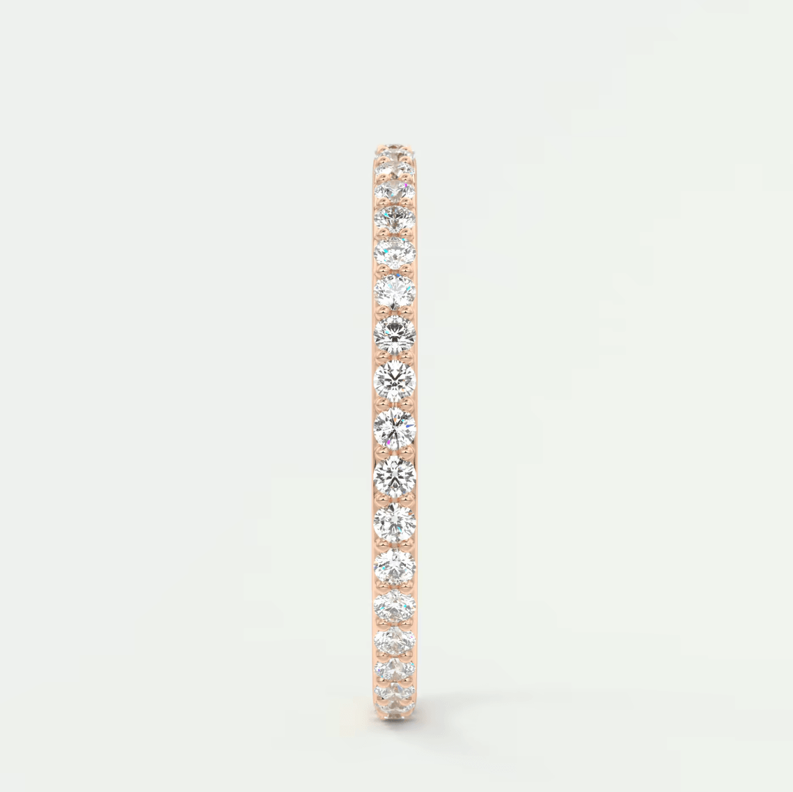 Custom made lunara 1.6mm eternity band | lab-grown or natural diamonds