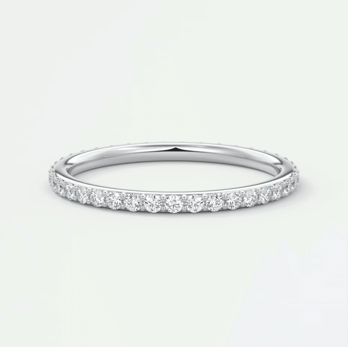 Custom made lunara 1.6mm eternity band | lab-grown or natural diamonds