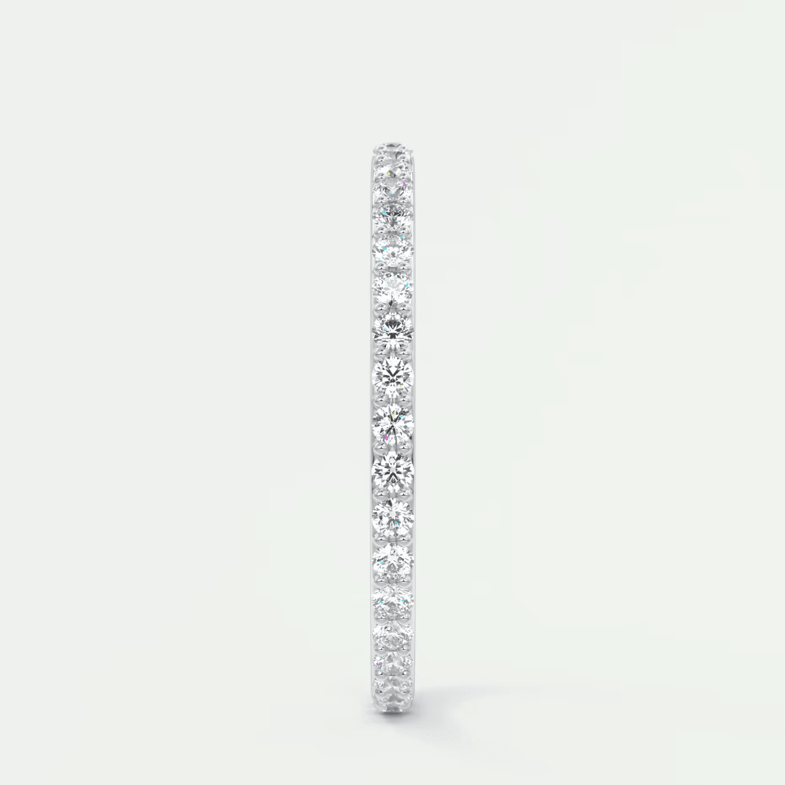 Custom made lunara 1.6mm eternity band | lab-grown or natural diamonds
